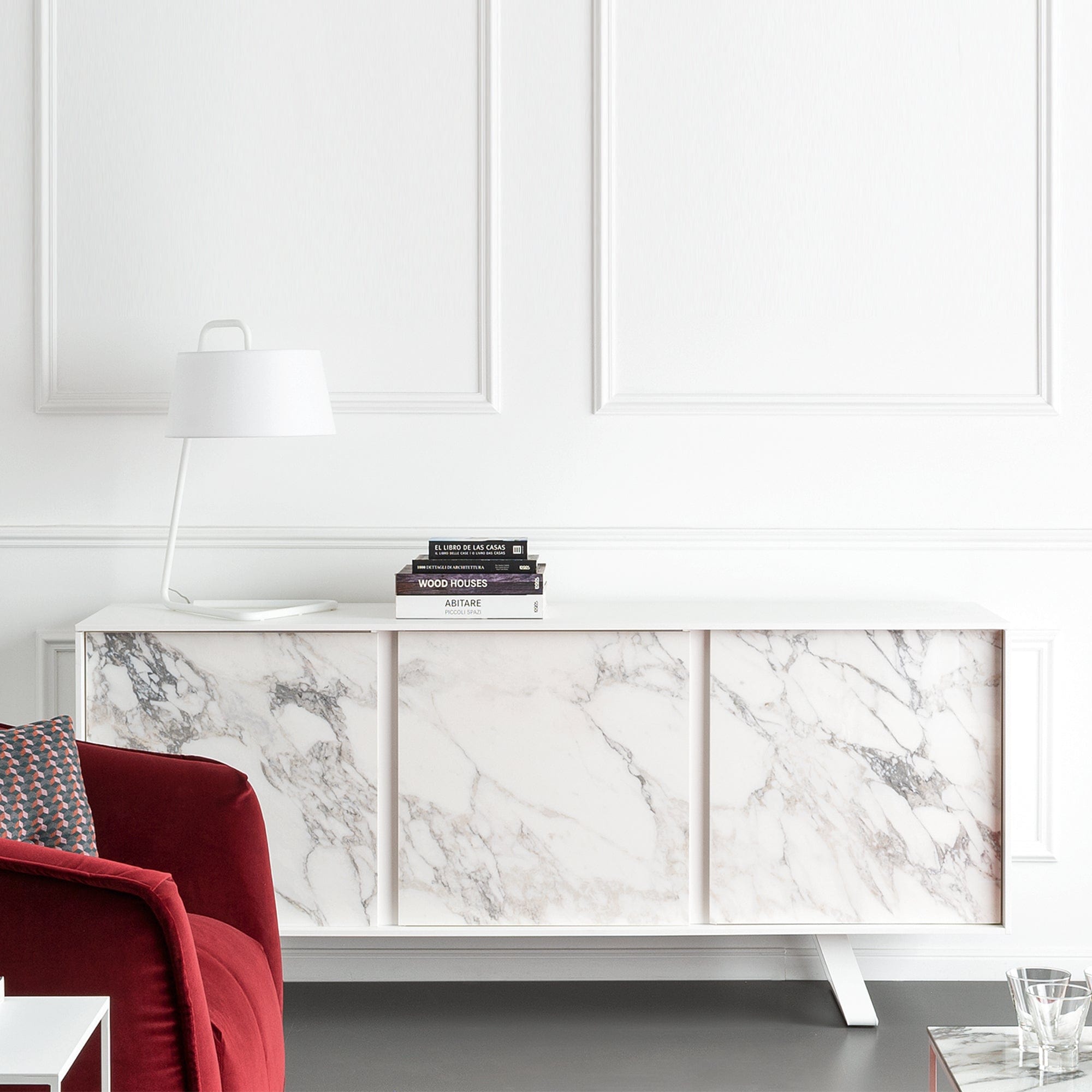 Calligaris Secret - 3 Door Sideboard, Ceramic