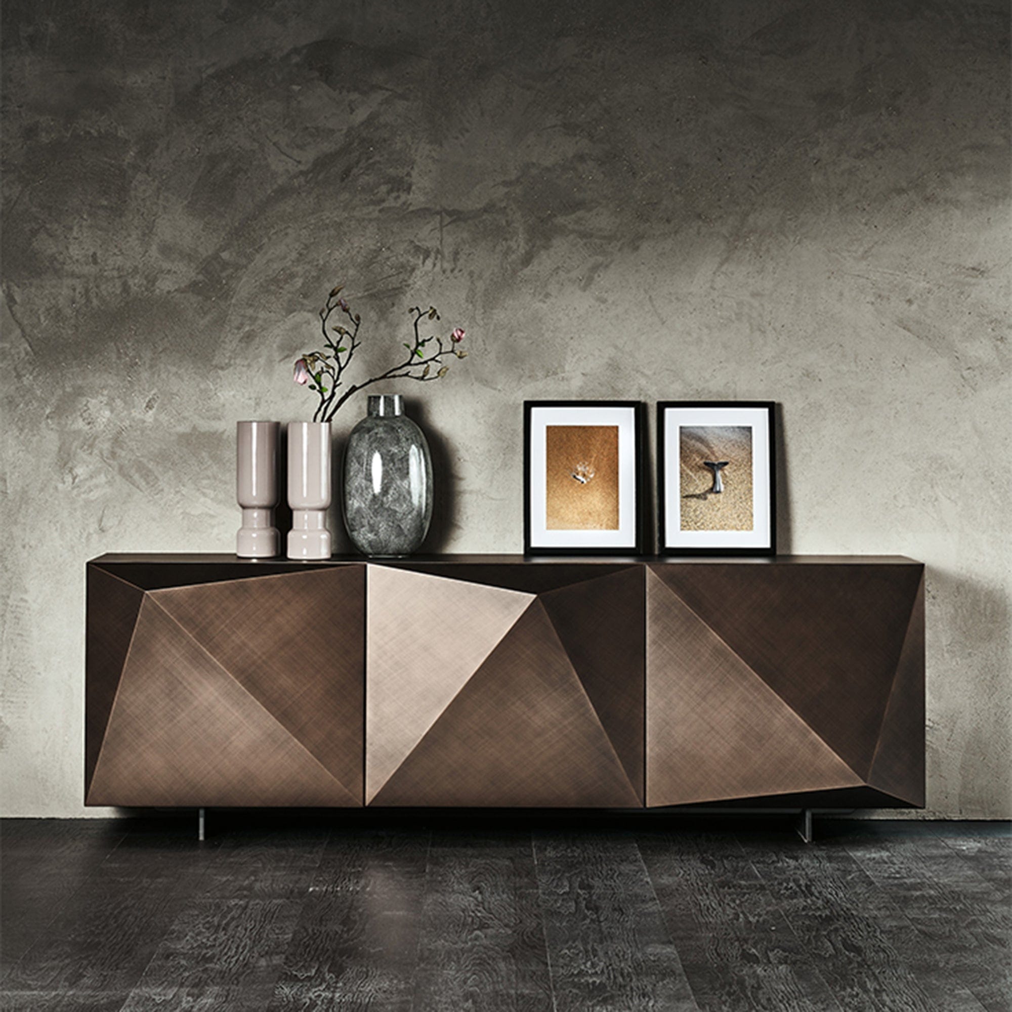 Cattelan Italia Kayak - 3 Door Sideboard, Bronze