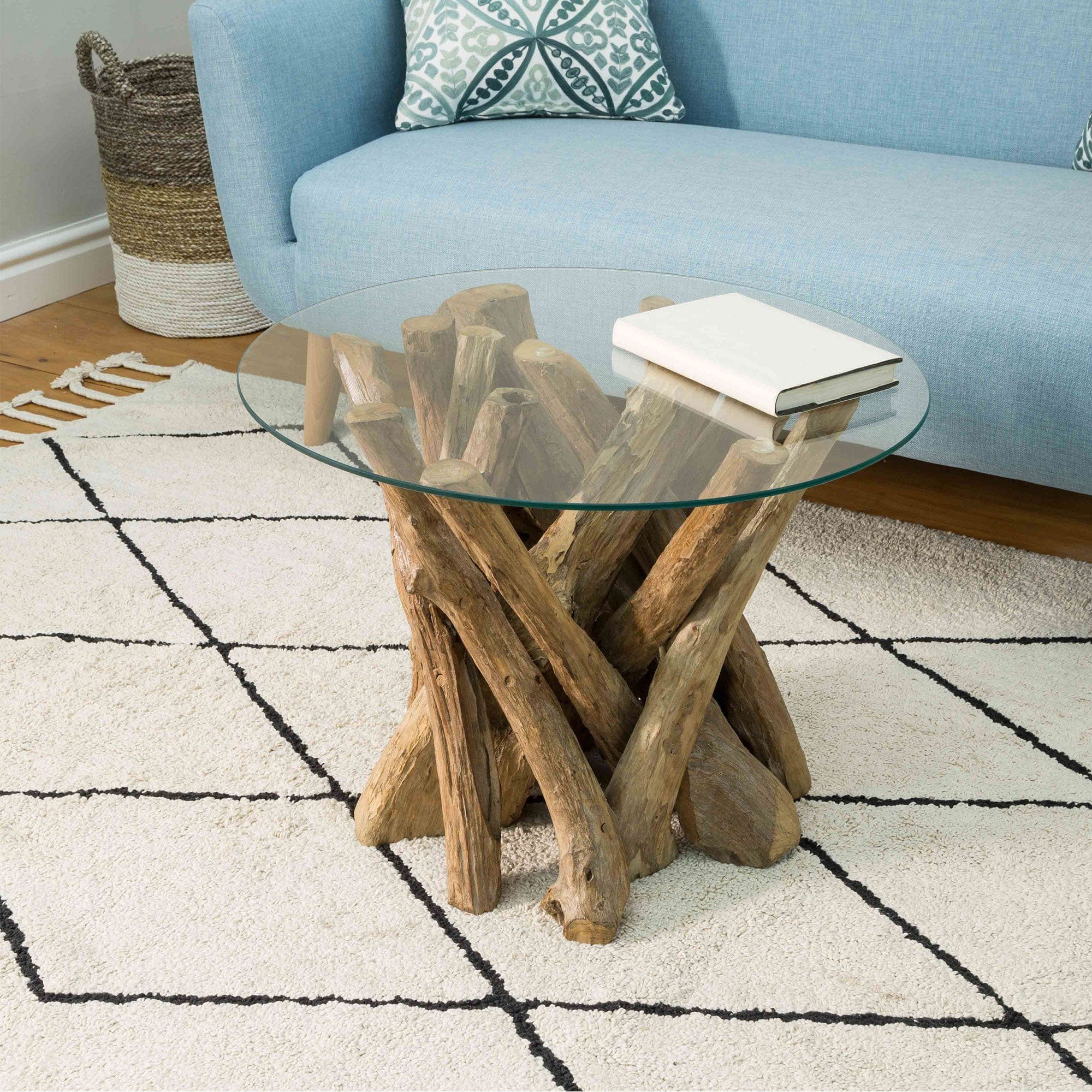 Twiggy - Glass Coffee Table, Round