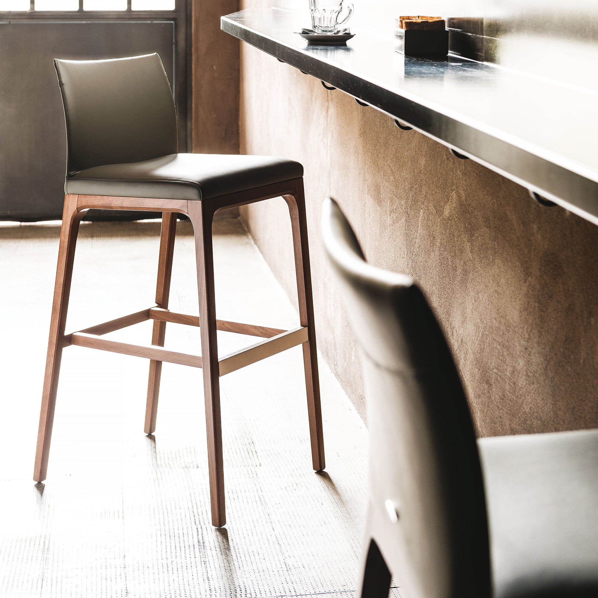 Cattelan Italia Arcadia - Bar Stool, Leather