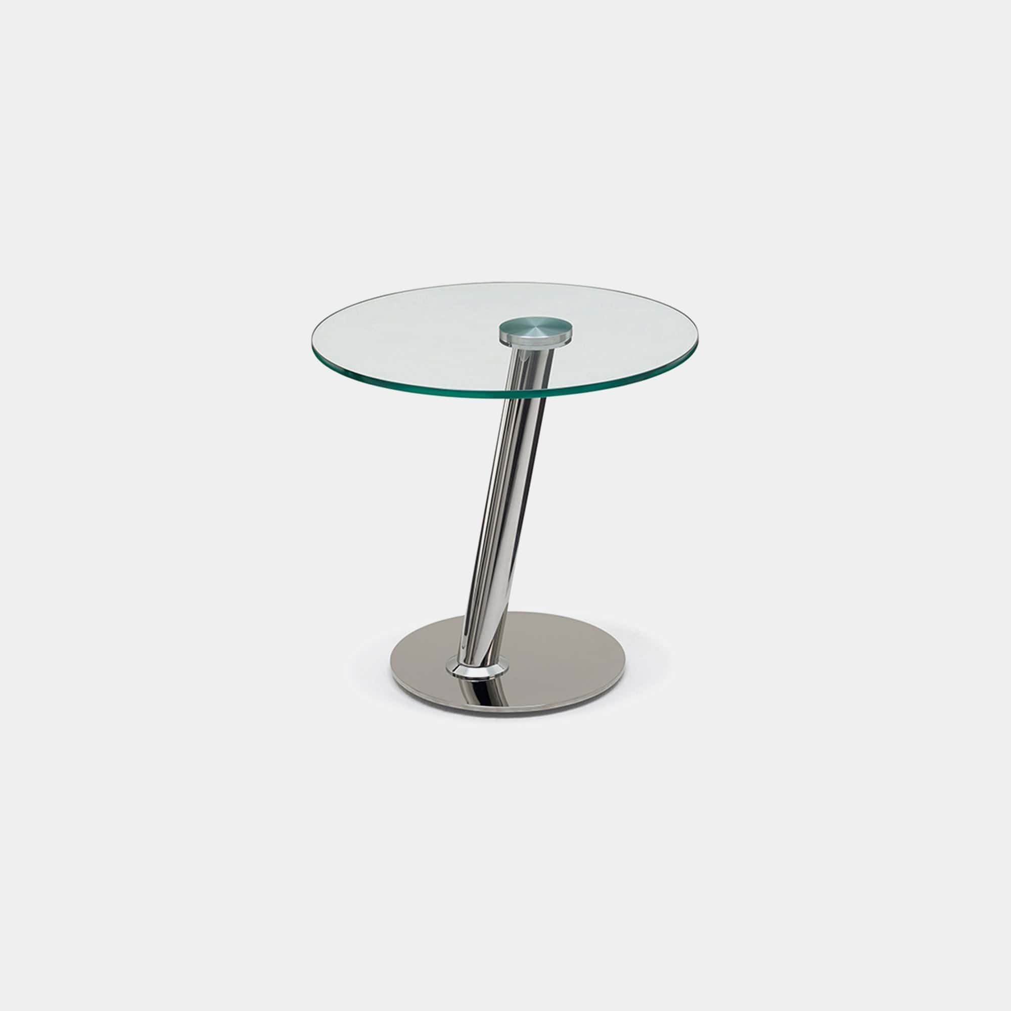 Monet  - Lamp Table Clear Glass Stainless Steel Base