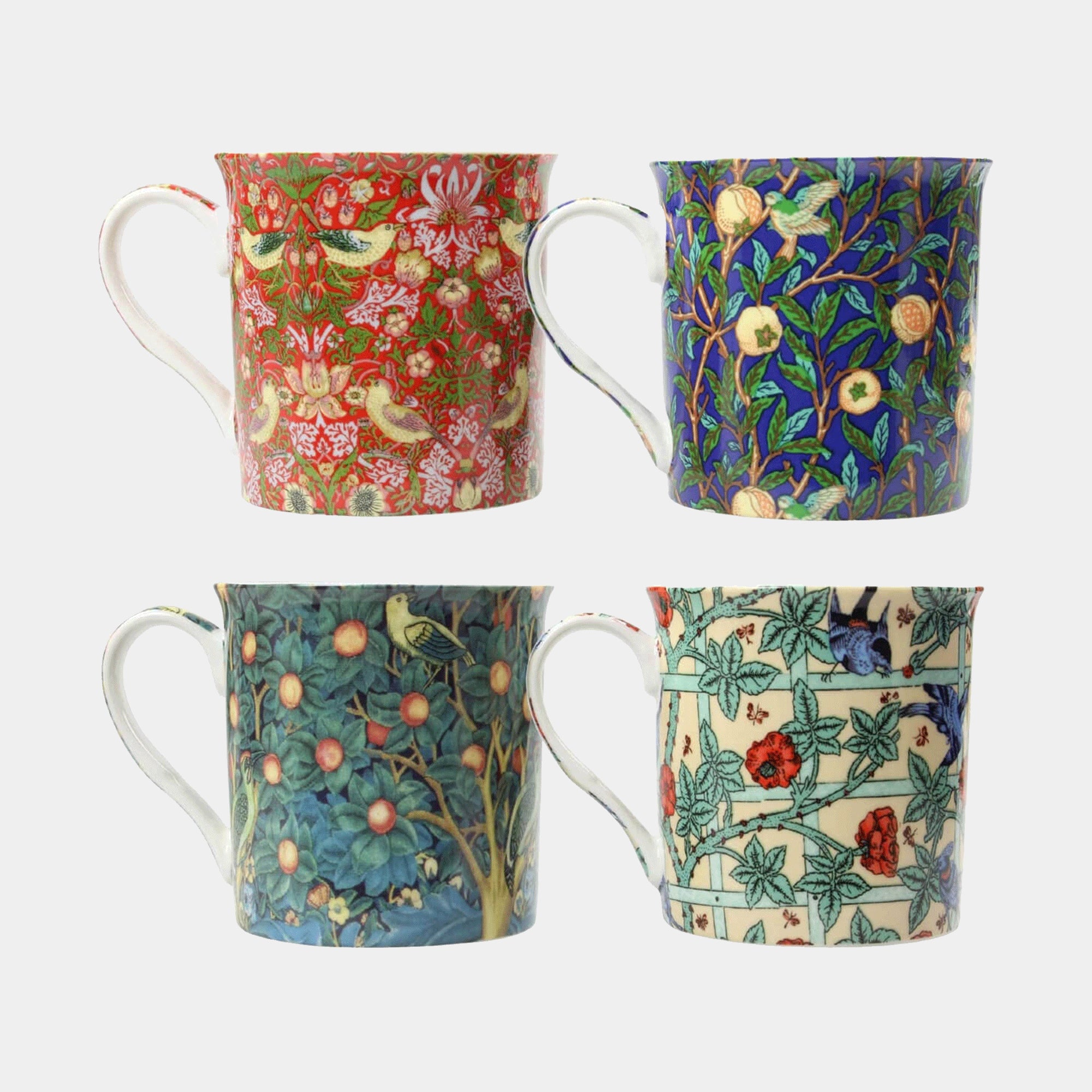 William Morris Mugs Set of 4 (BA)