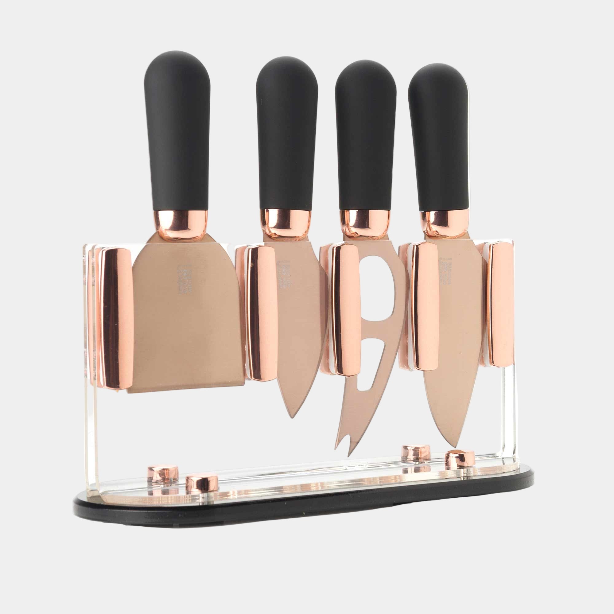 Brooklyn Rose Gold Cheese Knife Set