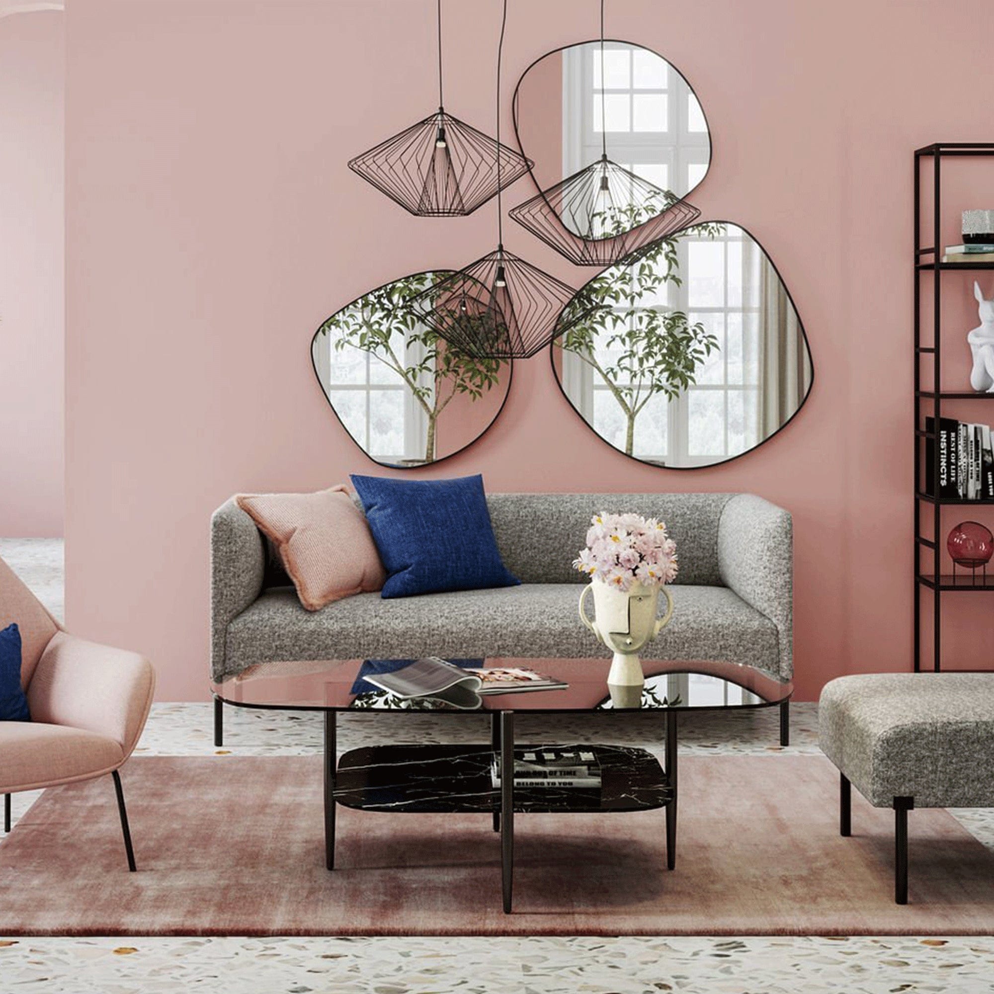 Copenhagen Mirror Large 90 x 93cm (WG)