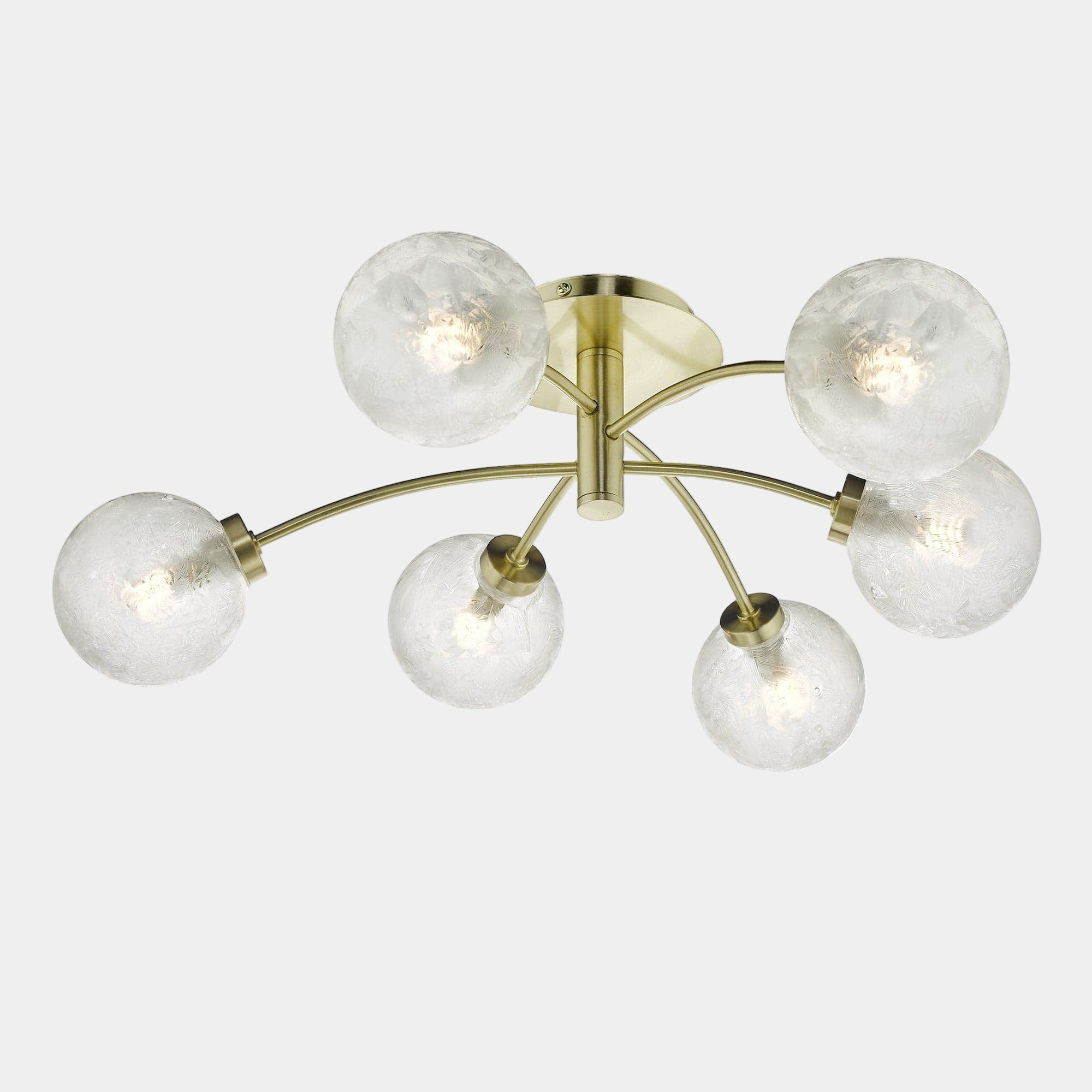 Neptune 6 Light Satin Brass