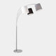 Largo LED 3 Arm Floorlamp Steel