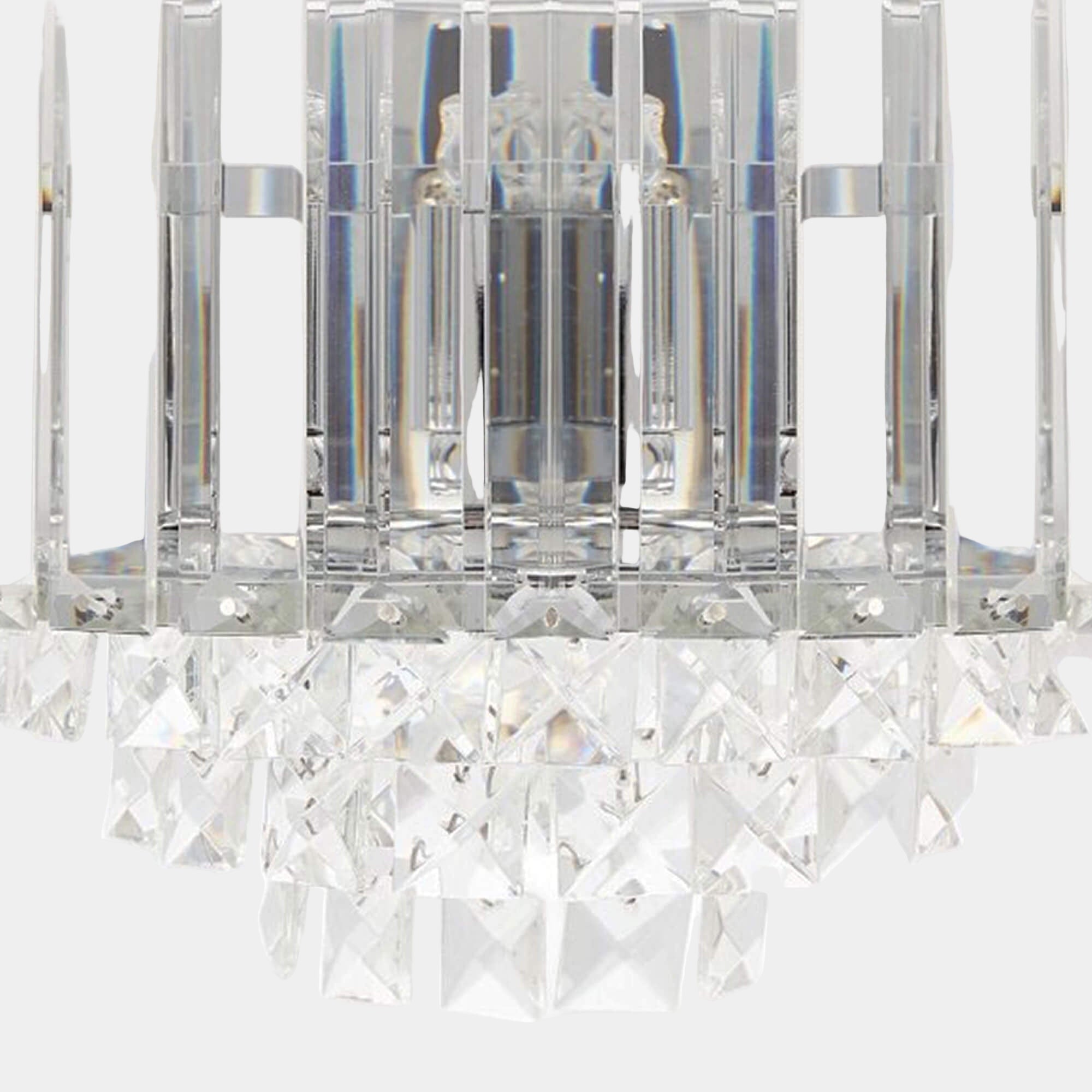 LA Collection Vienna Wall Light Crystal/Chrome