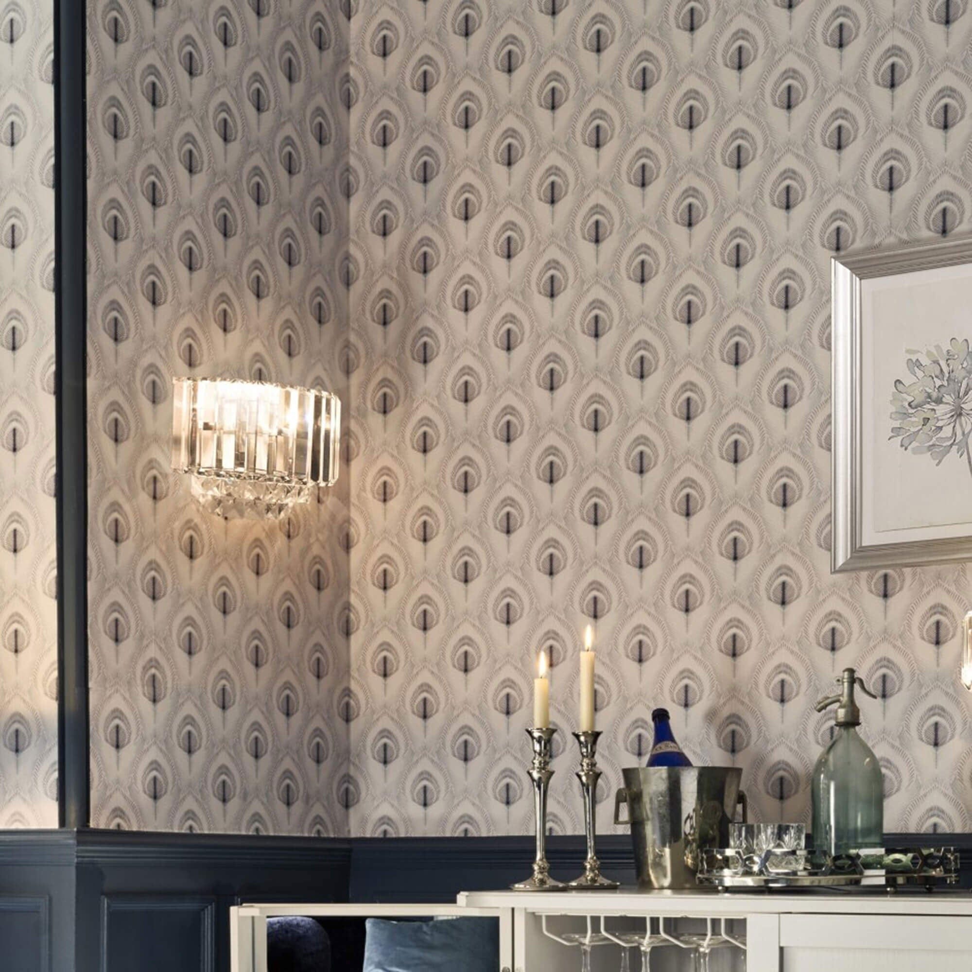 Laura Ashley - Vienna Chrome Crystal Wall Light