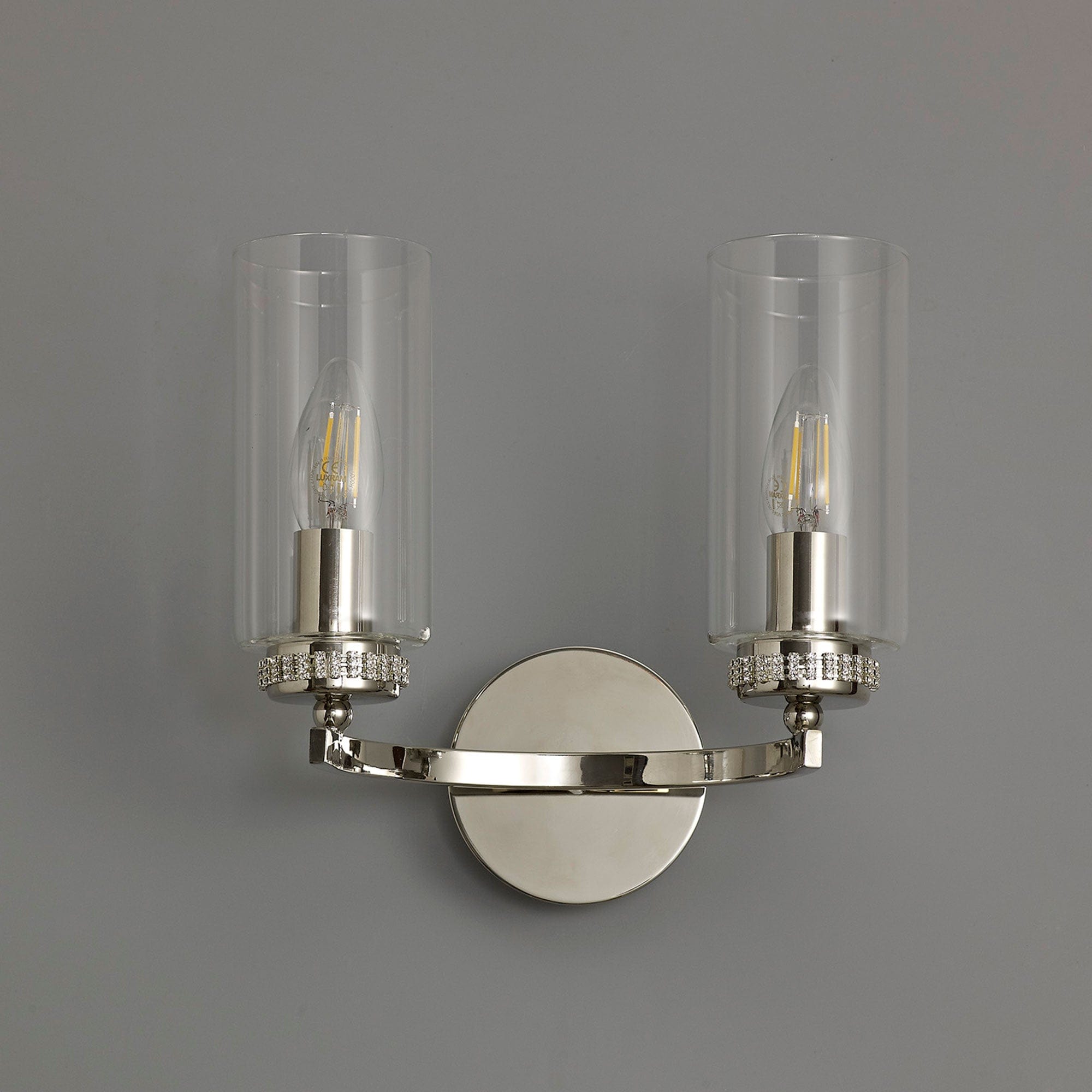 Kova Nickel - Wall Light, 2 Light