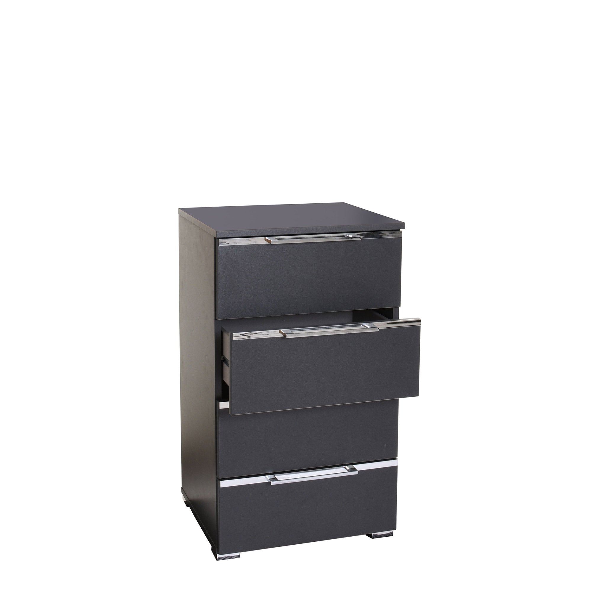638N PG1 47cm 4 Drawer Bedside Table In Colour Finish Self Assembly Required