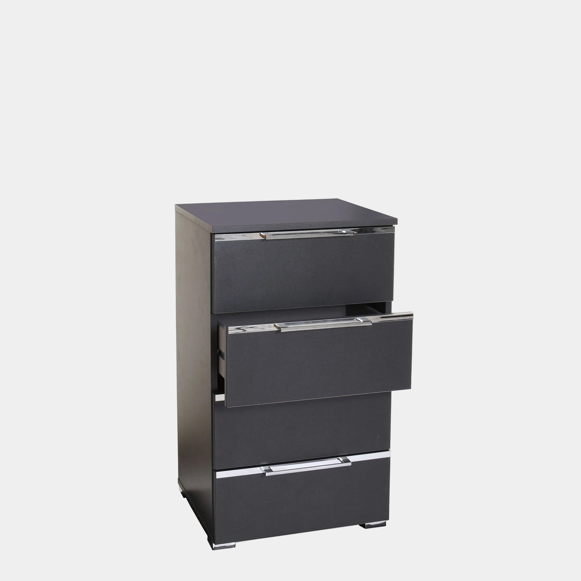 Gamma - 4 Drawer Bedside Table