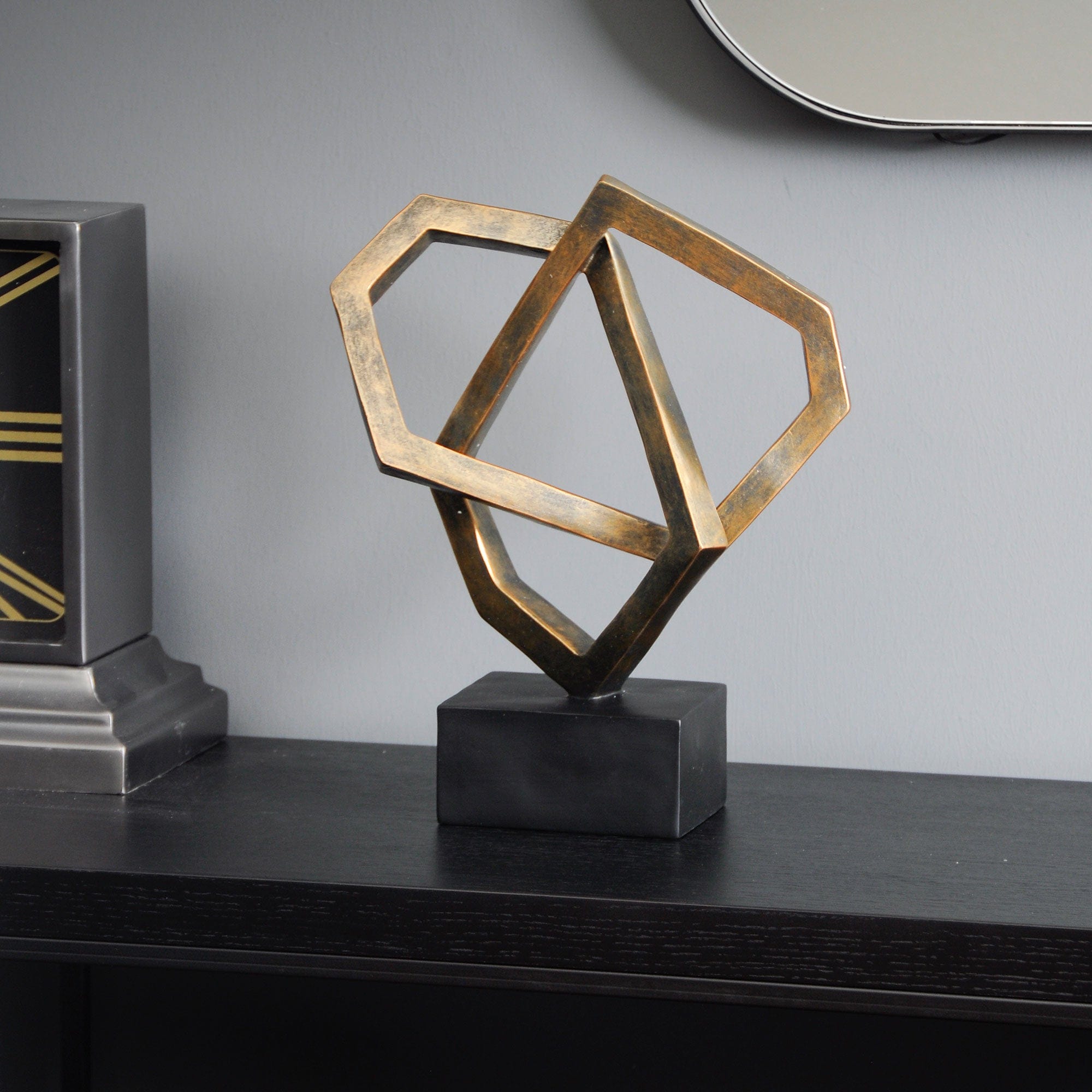 Cubist Sculpture Antique Bronze