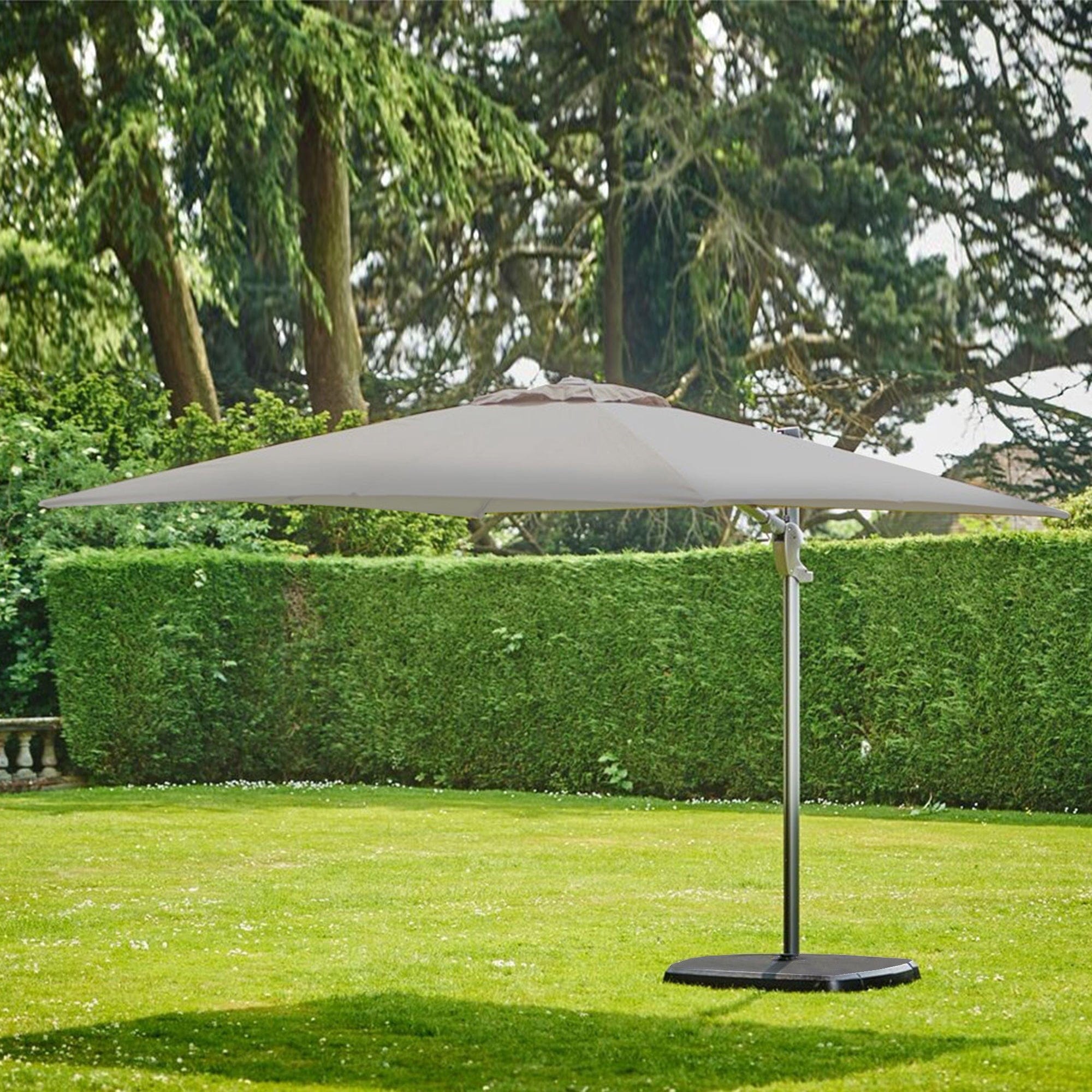 Biarritz - Garden Parasol & Base, Grey