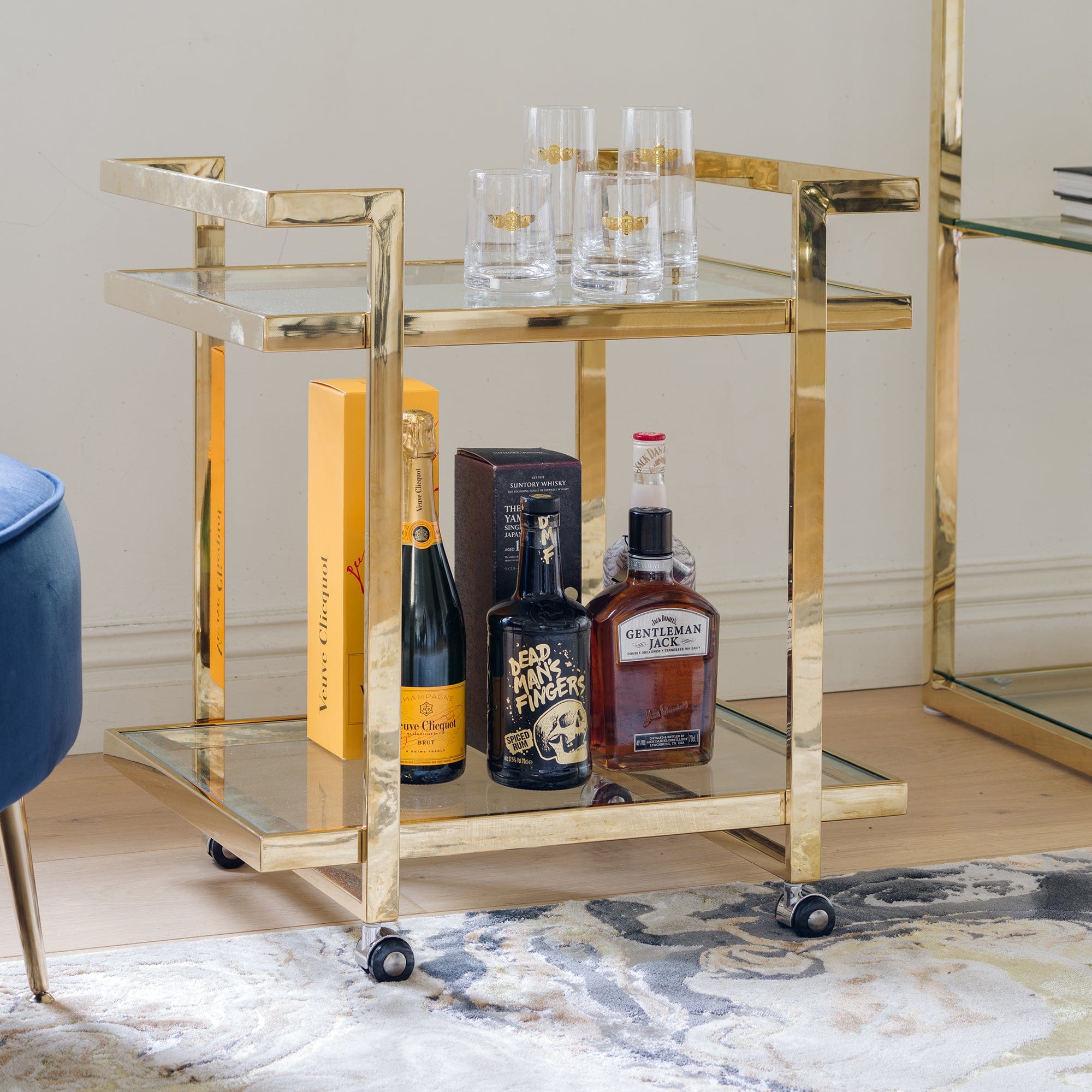 Auric - Drinks Trolley, Gold