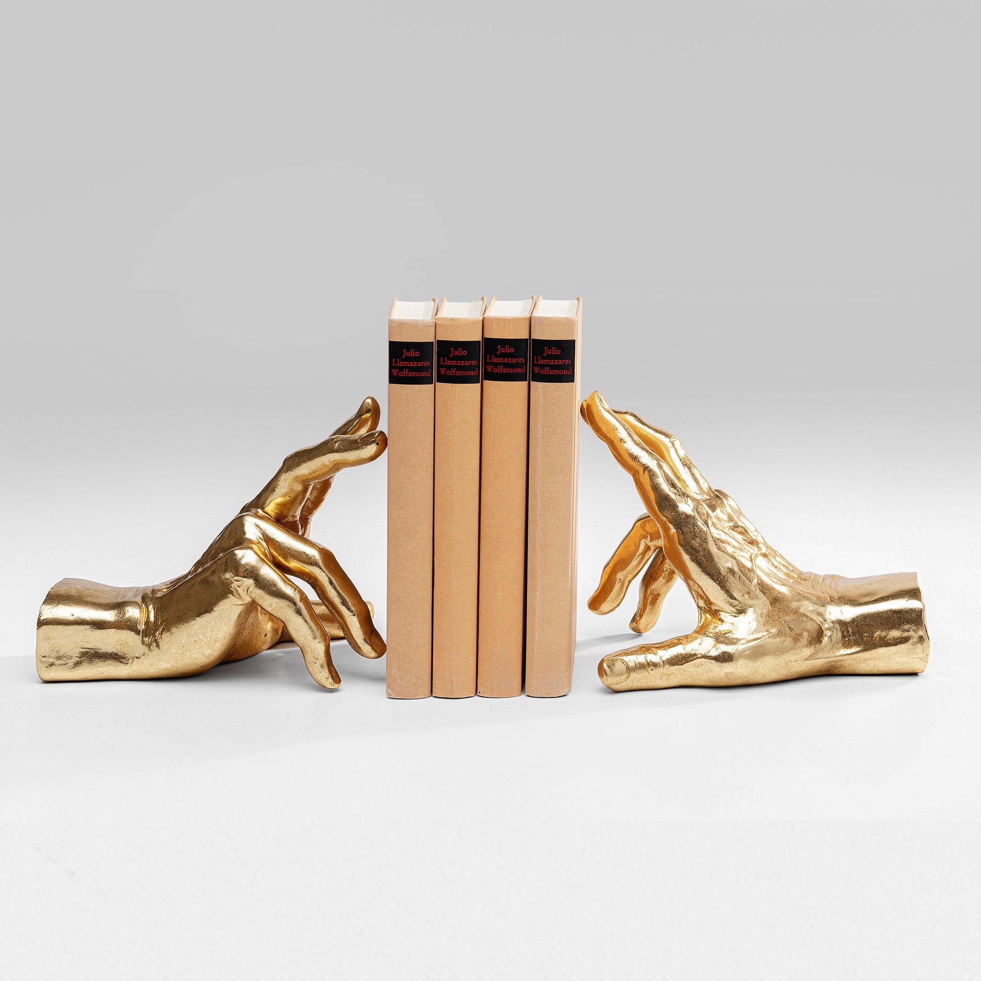 Supporting Hands - Gold Bookends