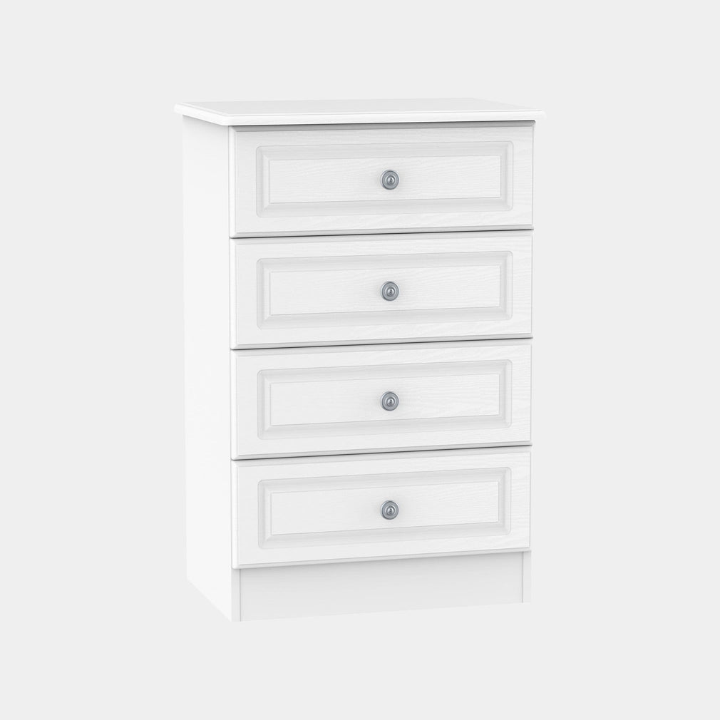 Ashford - 4 Drawer Midi Chest In White