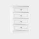 Ashford - 4 Drawer Midi Chest In White