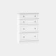 Ashford - 4 Drawer Deep Chest In White