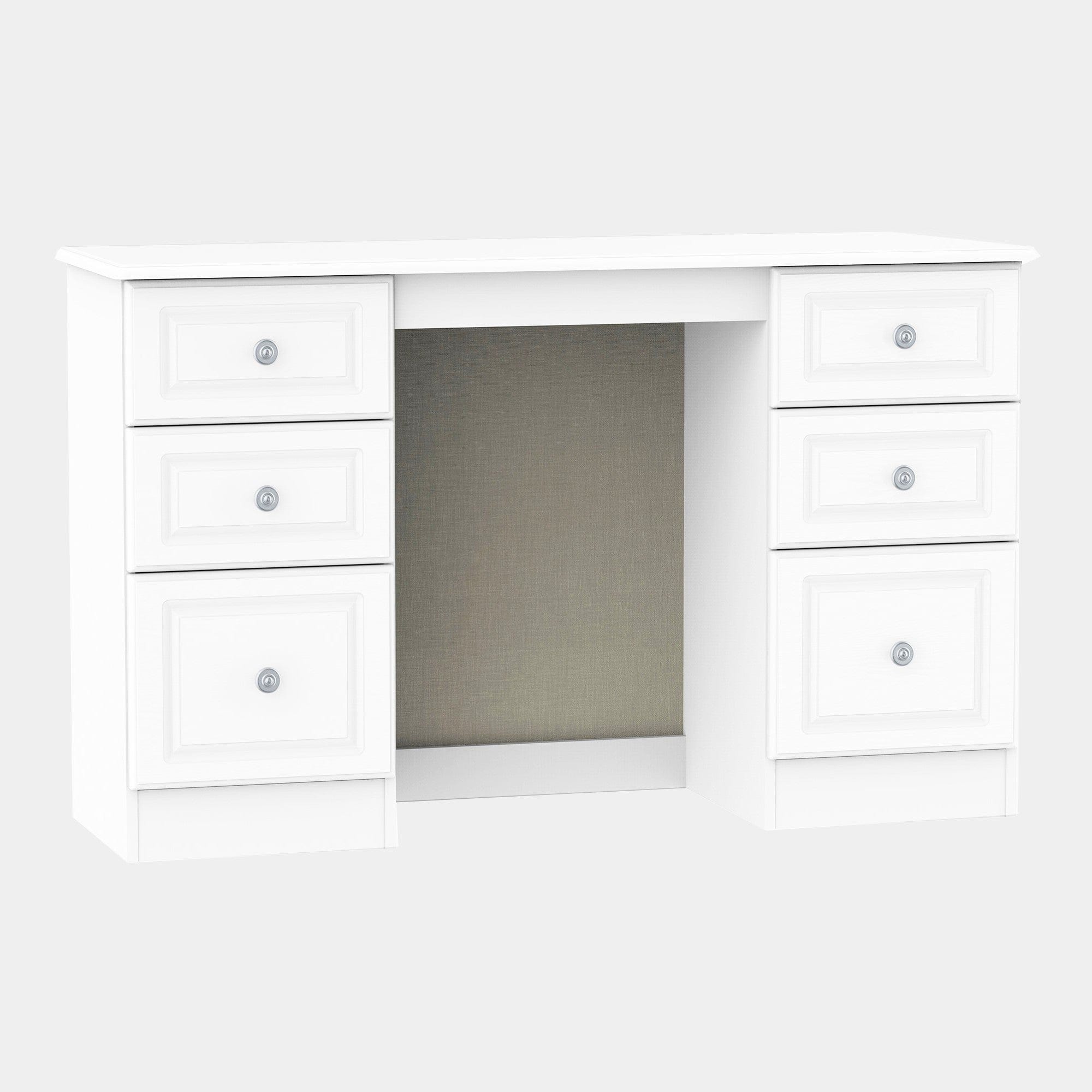 Ashford - Kneehole Dressing Table In White