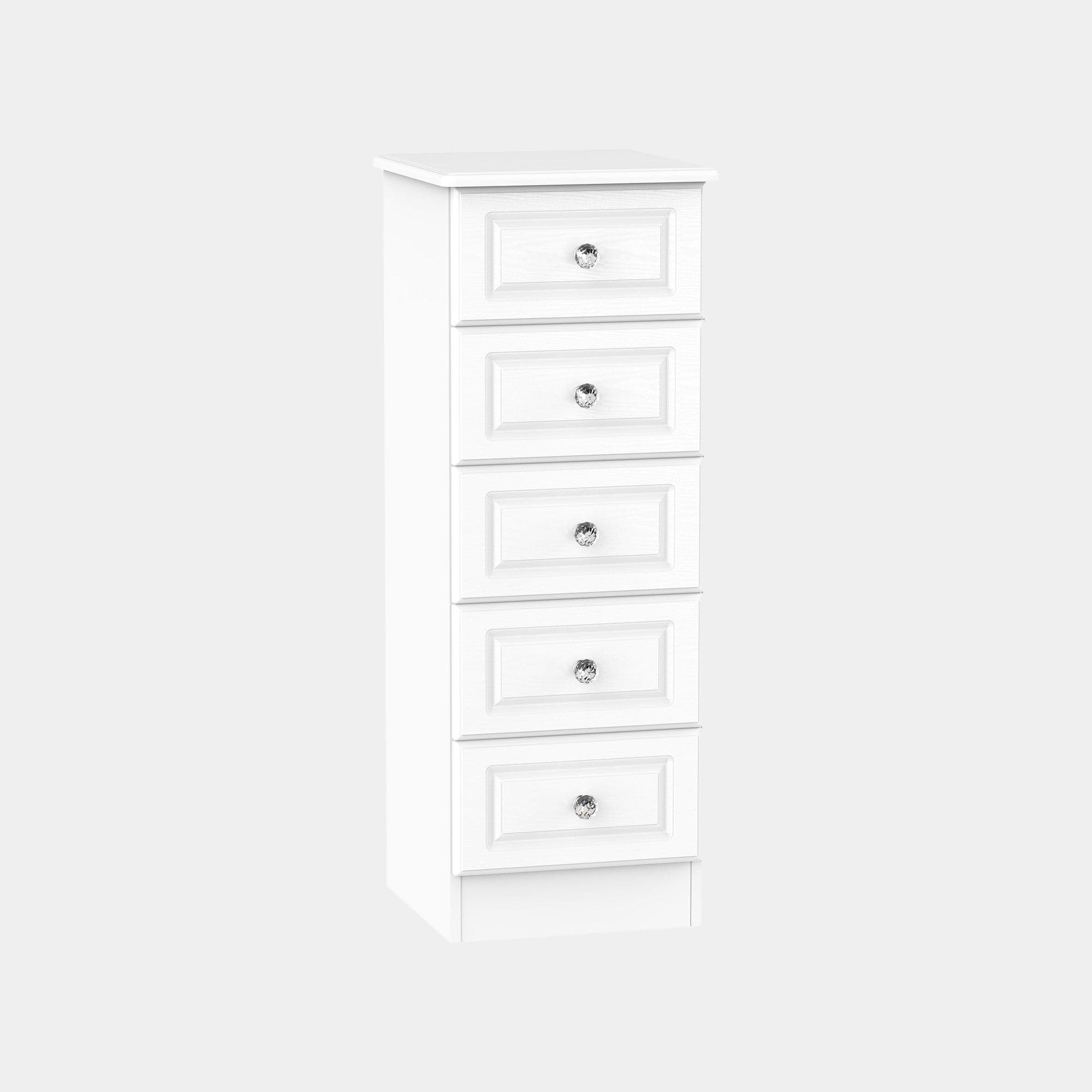 Penshurst - 5 Drawer Locker In White