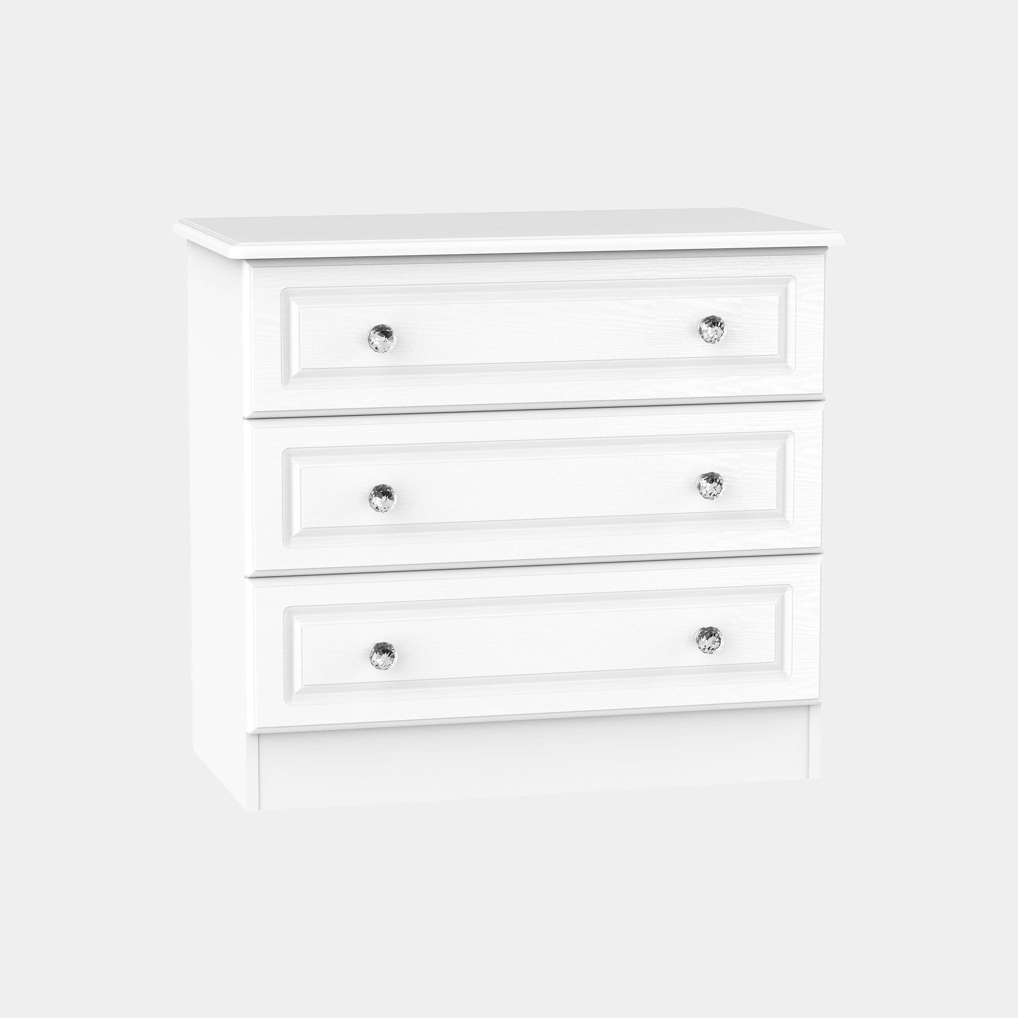 Penshurst - 3 Drawer Chest In White