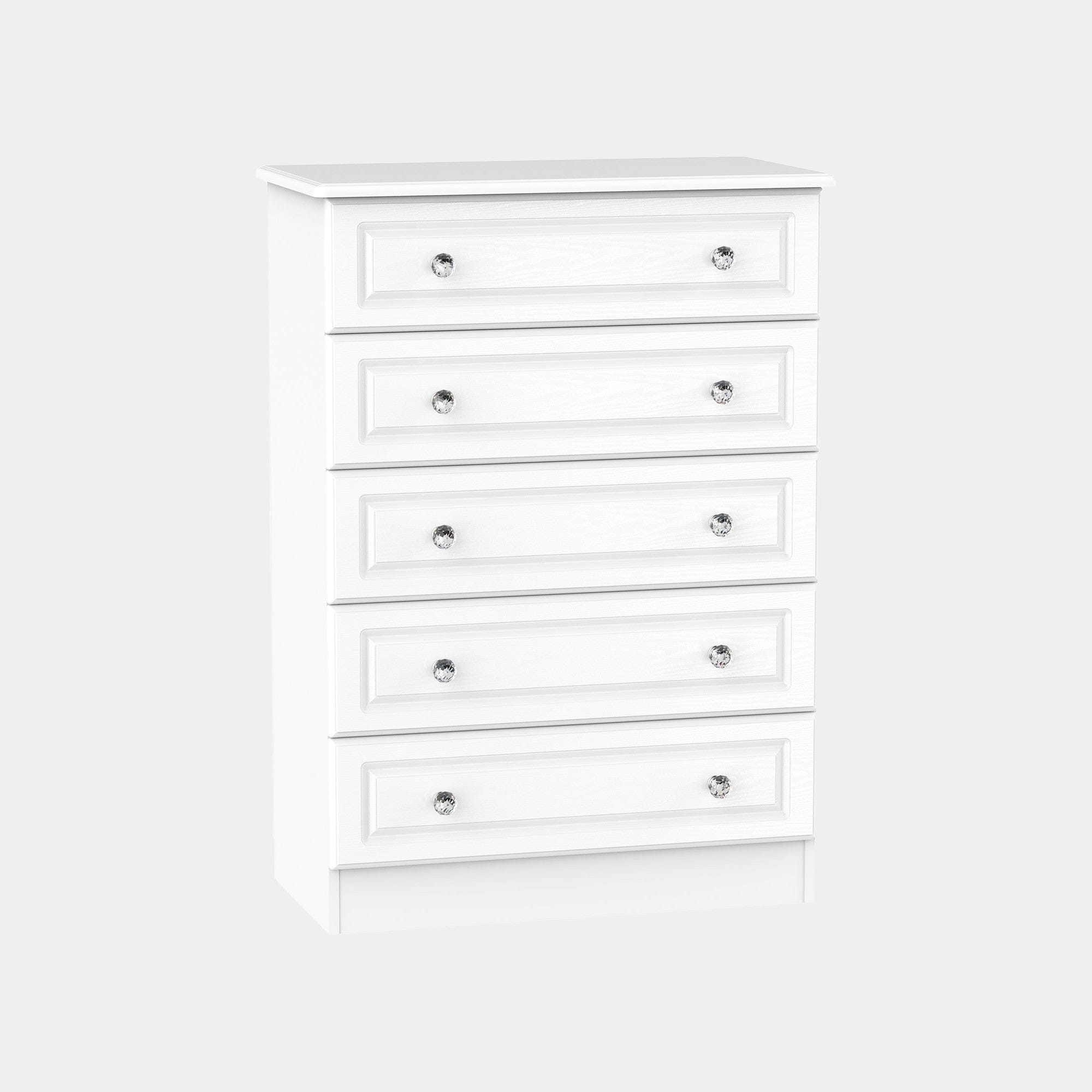 Penshurst - 5 Drawer Chest In White