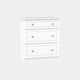 Penshurst - 3 Drawer Deep Chest In White