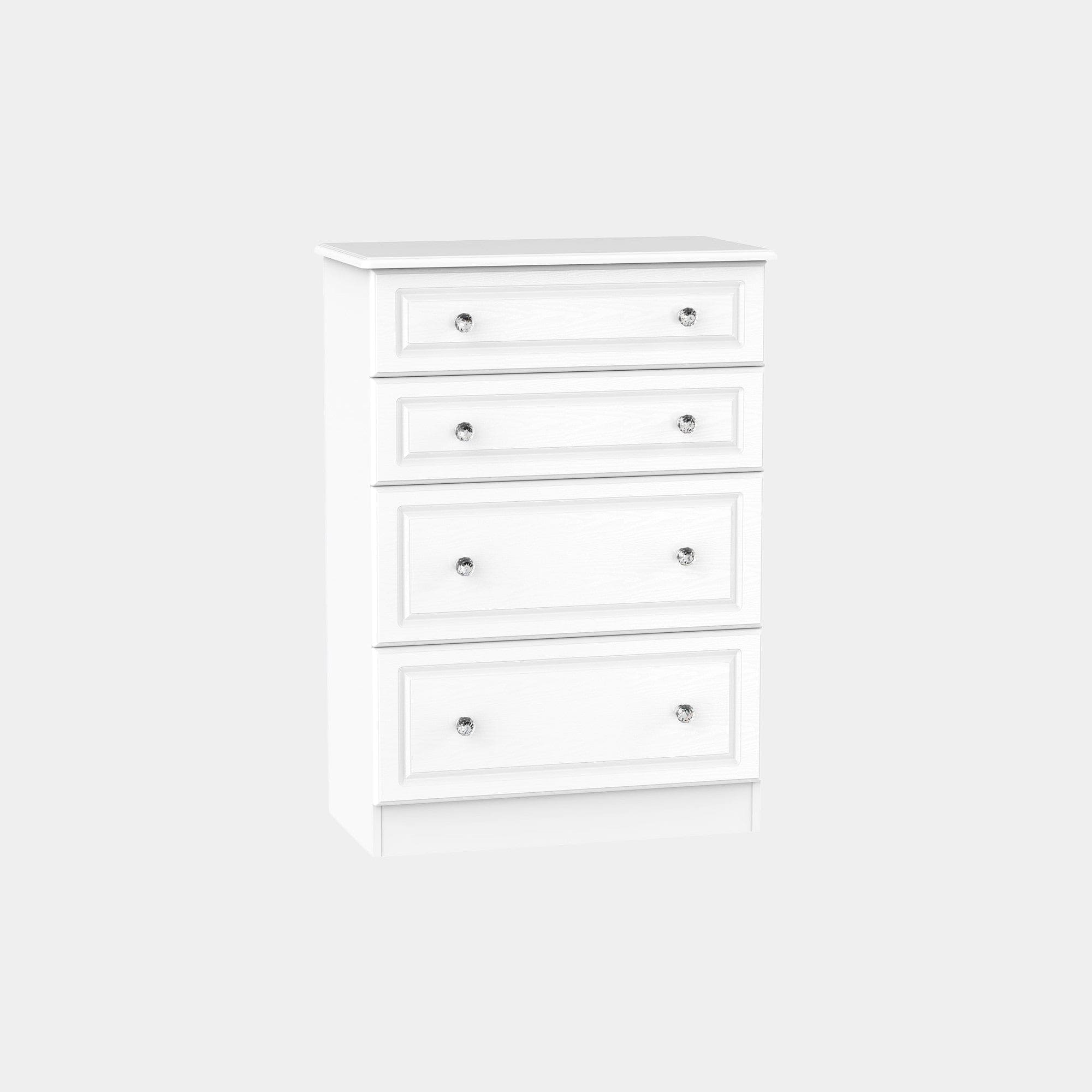Penshurst - 4 Drawer Deep Chest In White
