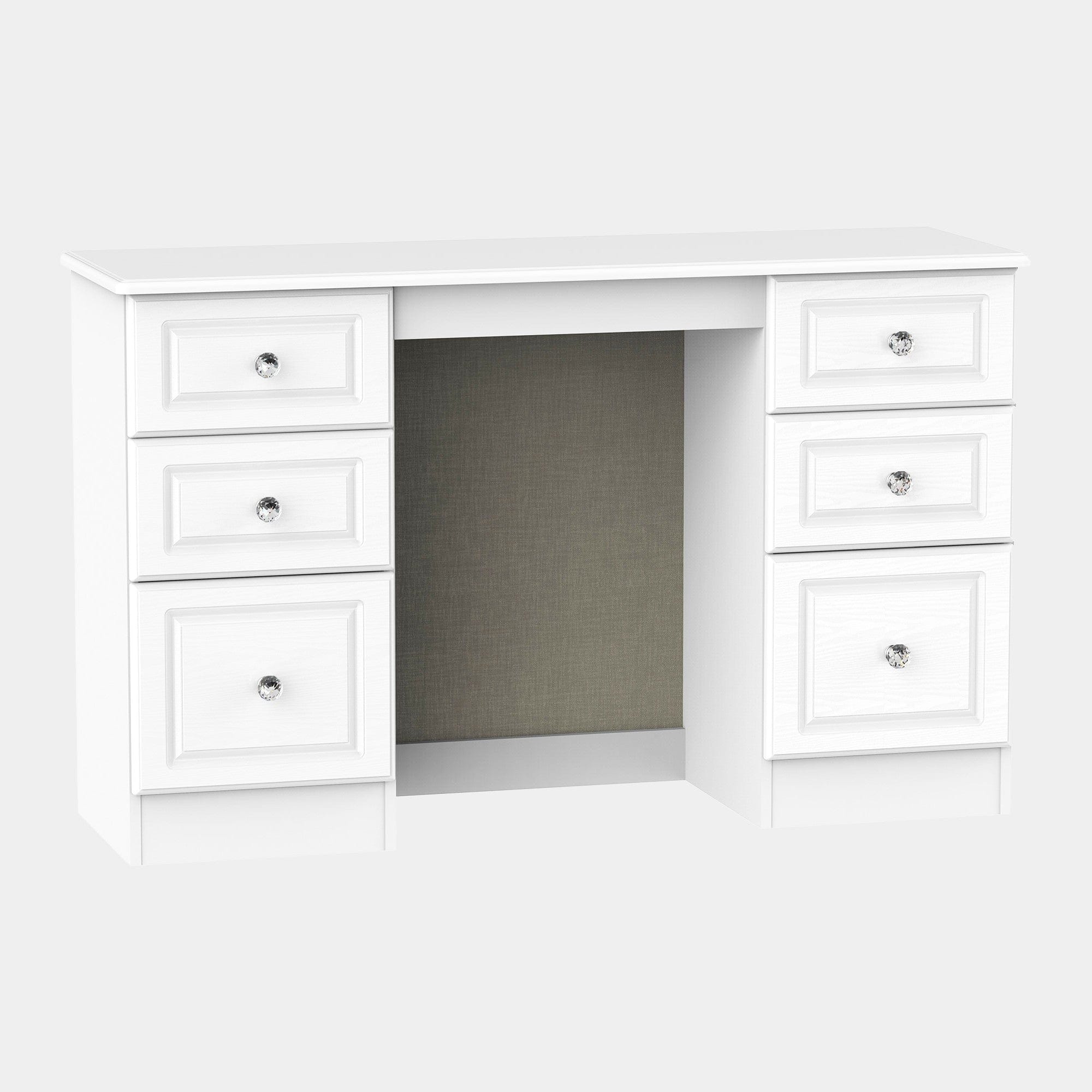 Penshurst - Kneehole Dressing Table In White