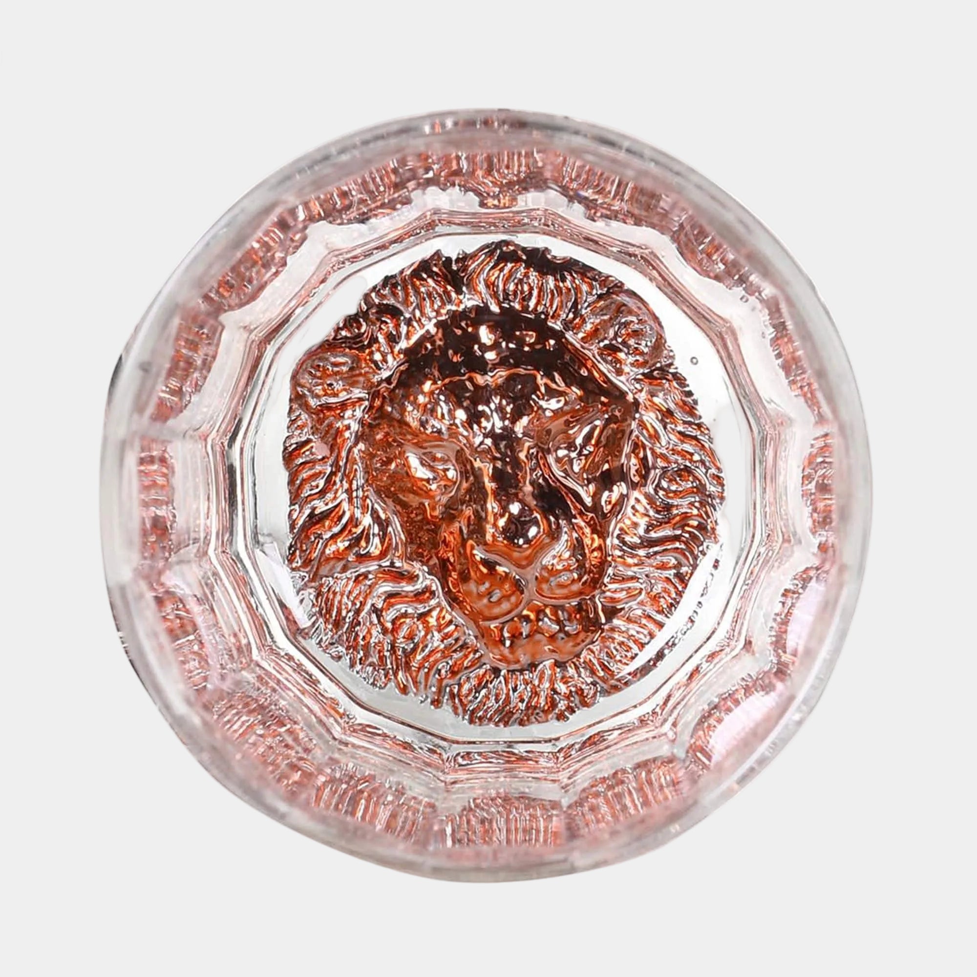 Lionhead Rose Gold - Glass Tumblers, Set of 4