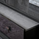 Chest of 3 Drw 130cm Table Stainless Steel Handles HG Finish