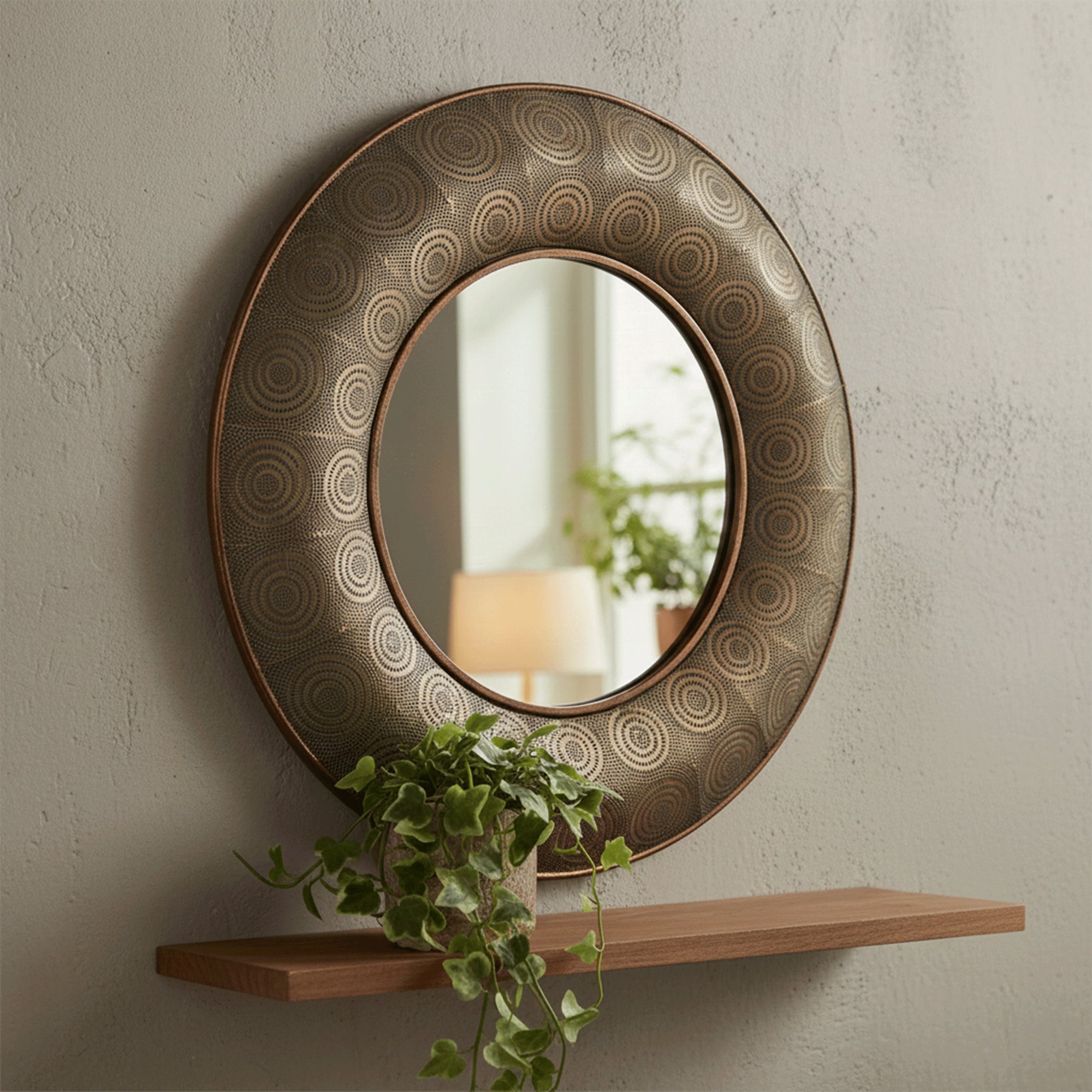 Odisha Wall Mirror Round (WG)