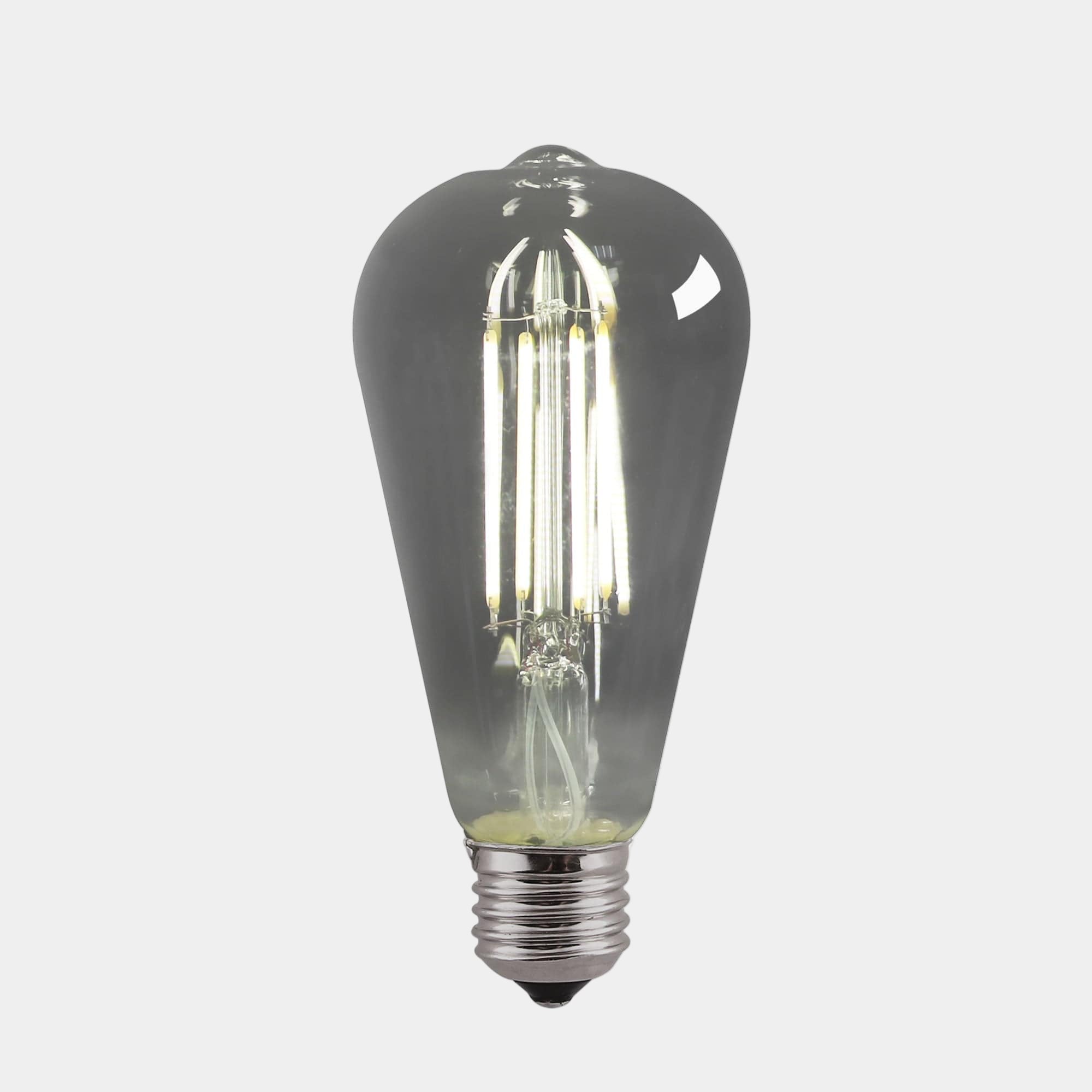 LED Vintage Valve Bulb 8w ES Smoke Cool White