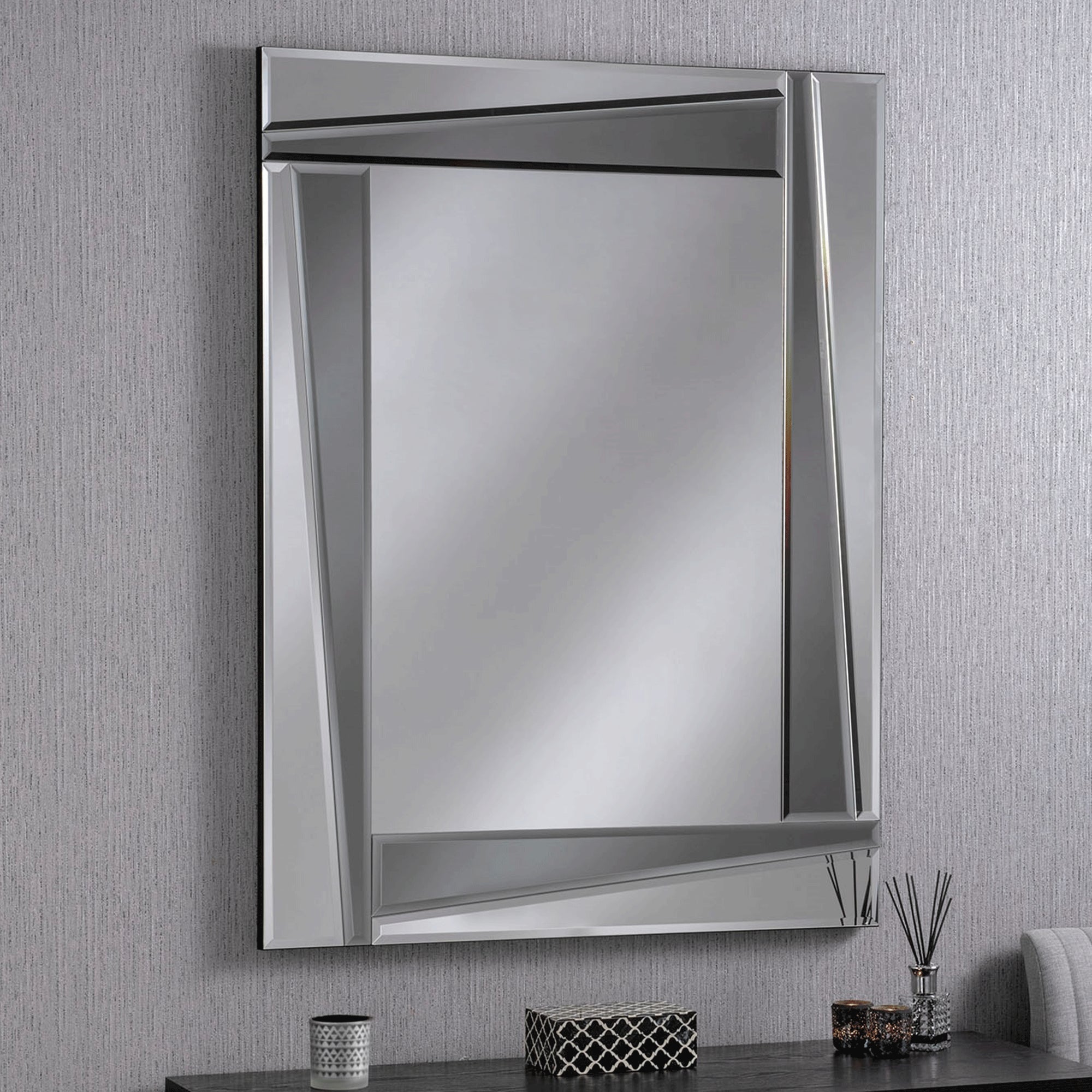 Shard Grey - Wall Mirror