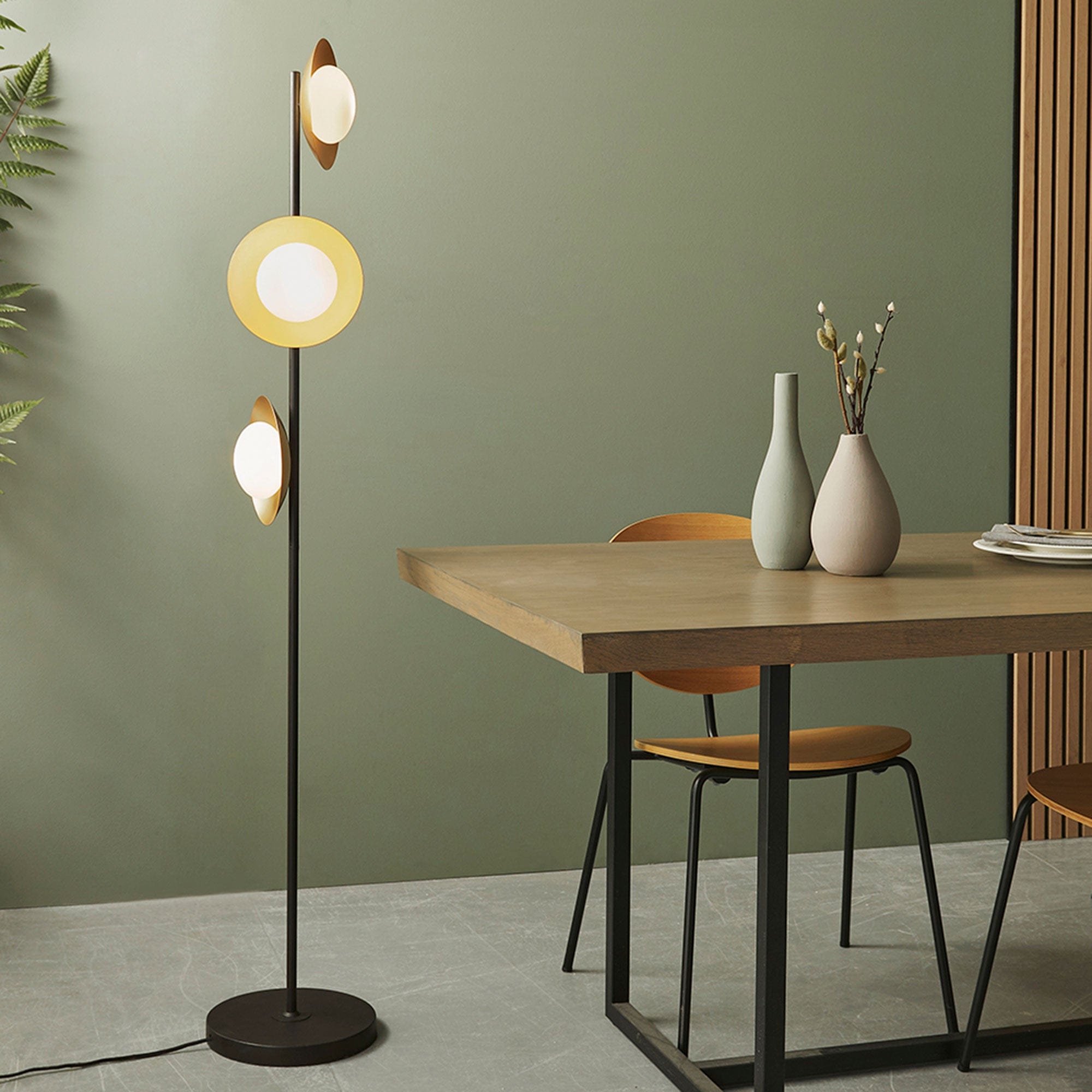Capa - Gold & Dark Bronze Floor Lamp