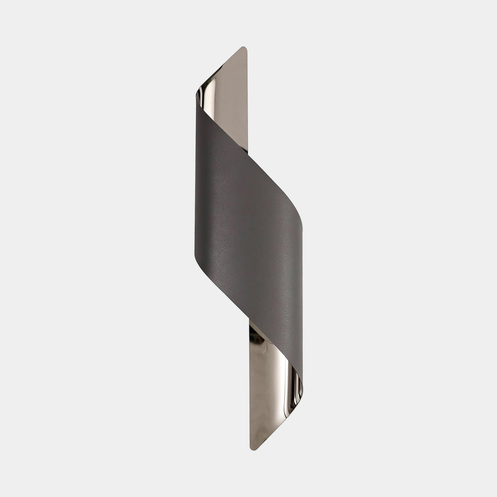 Javu LED Grey & Gold Wall Light Large