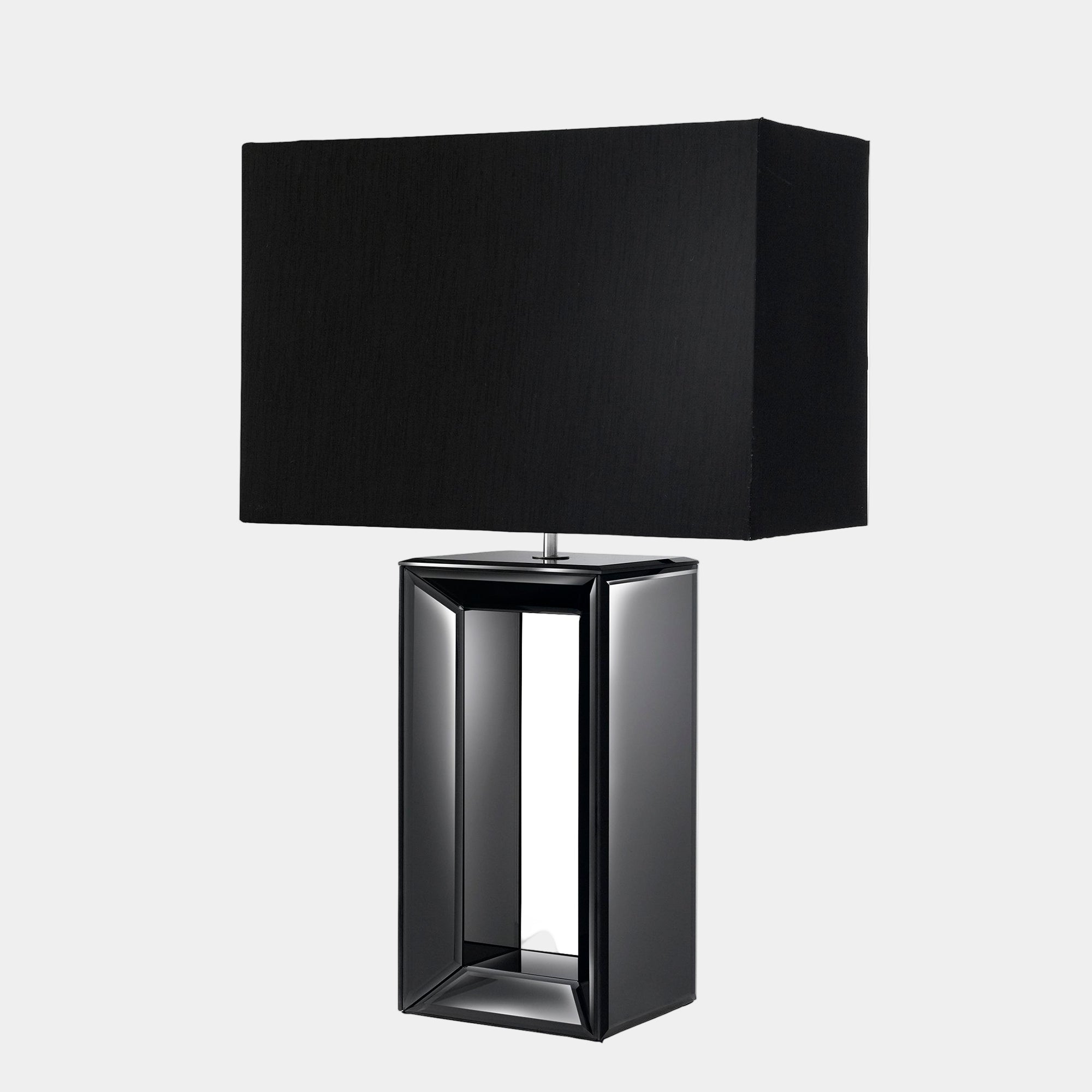 Duke Tall Mirror Table Lamp Black