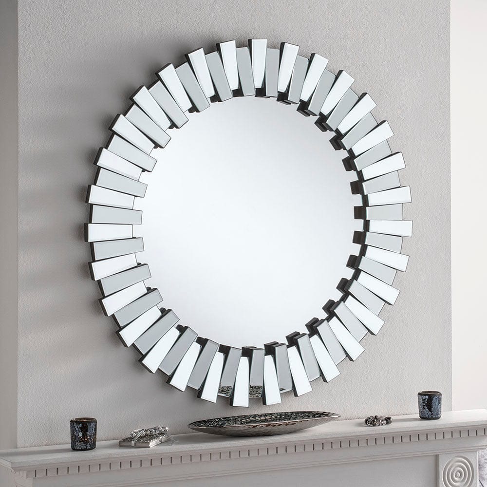 Lumen Round Mirror 80cm (WG)