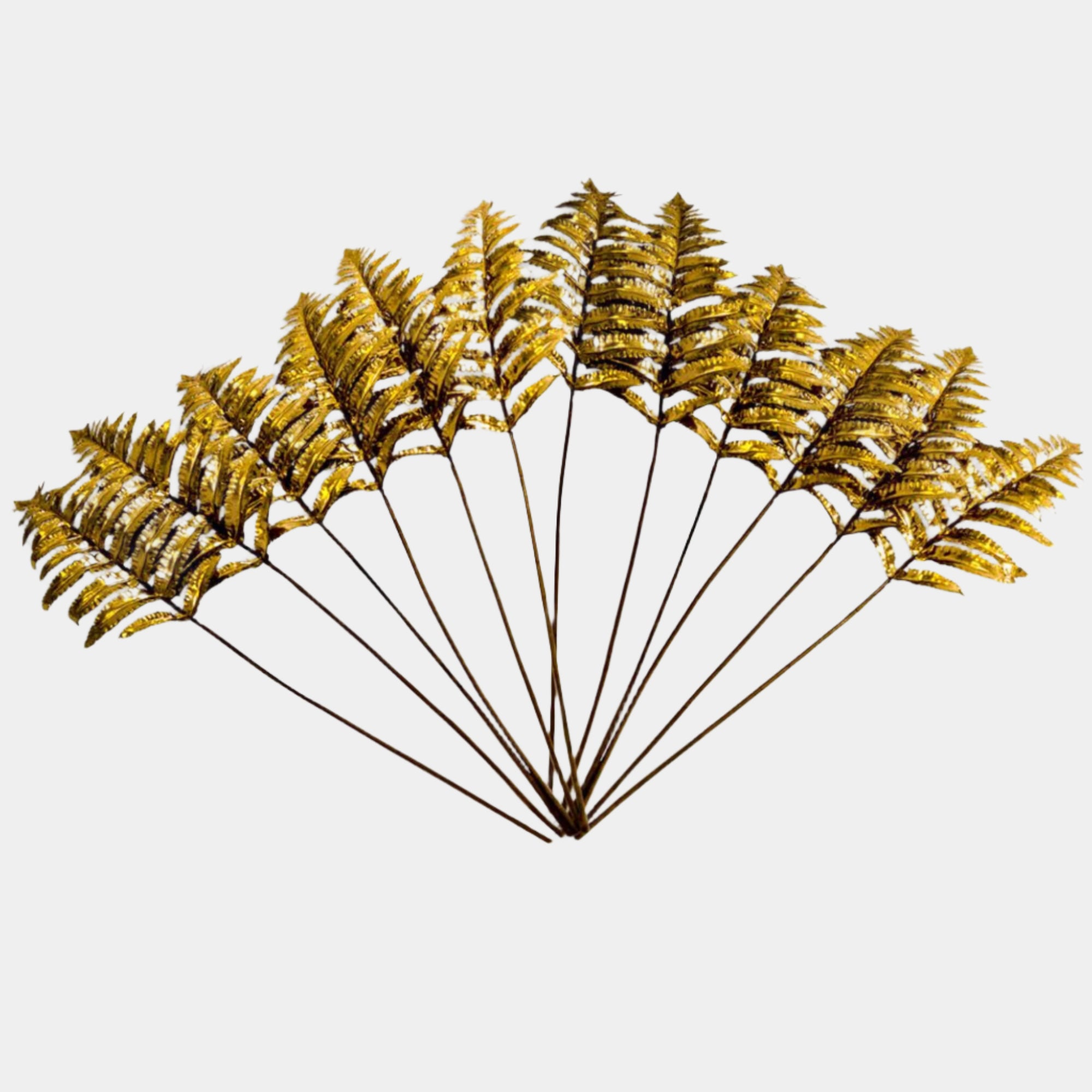 Metallic Gold Boston Fern Tall Stem