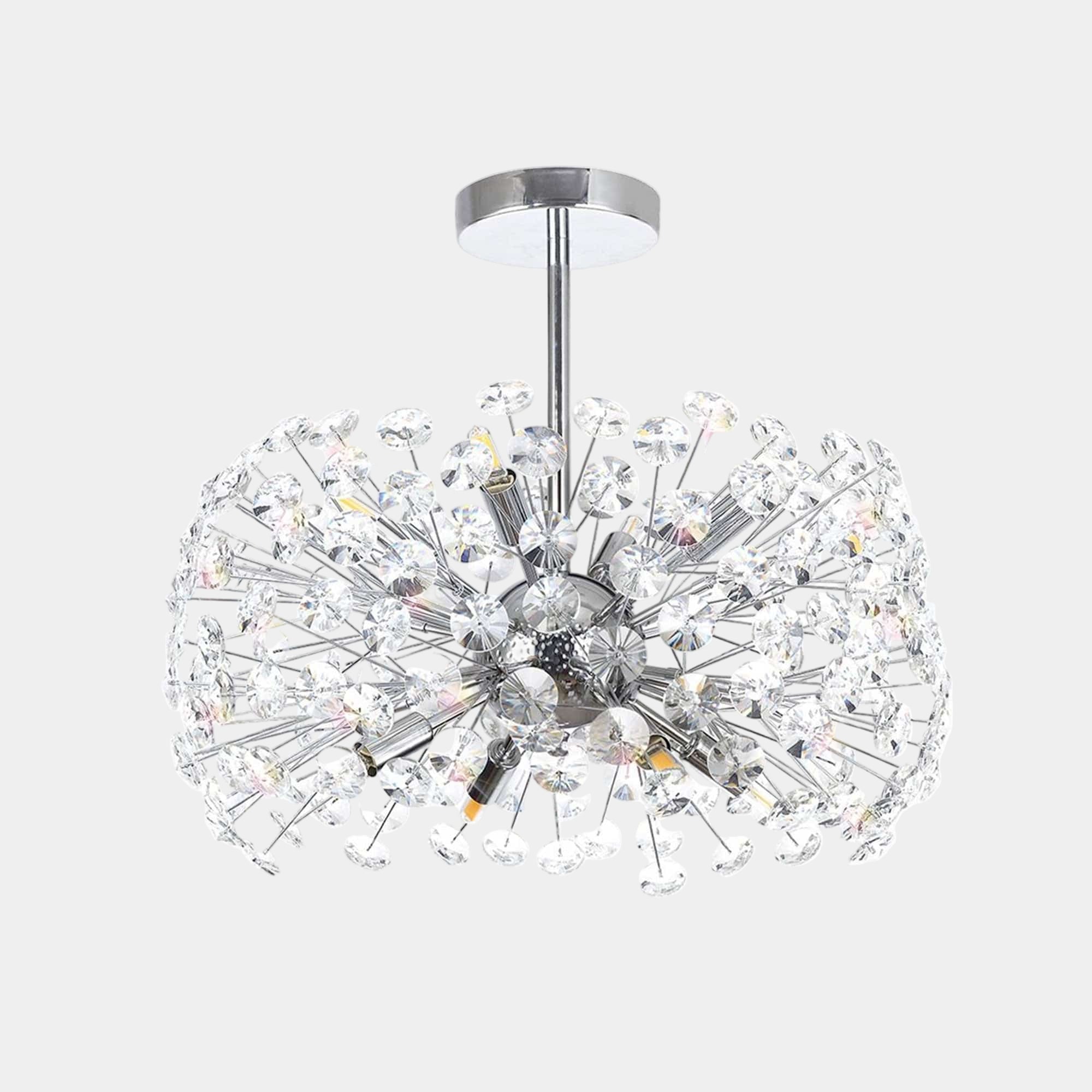 Carris Chrome - Ceiling Light, 8 Light