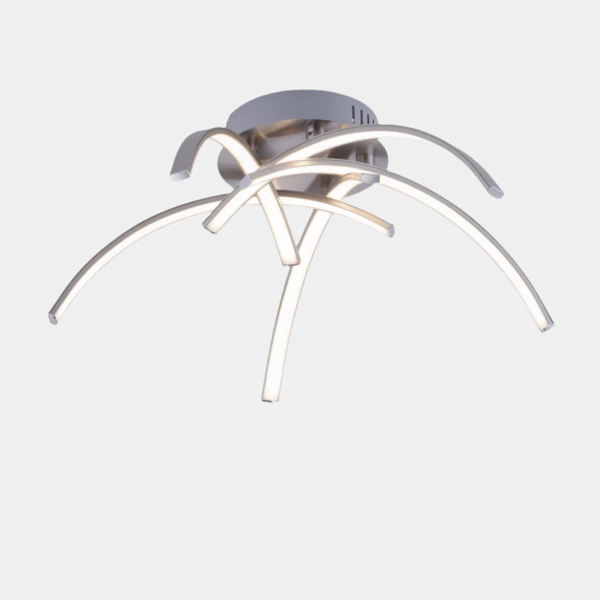 Amy 5 LED Semi Flush Silver