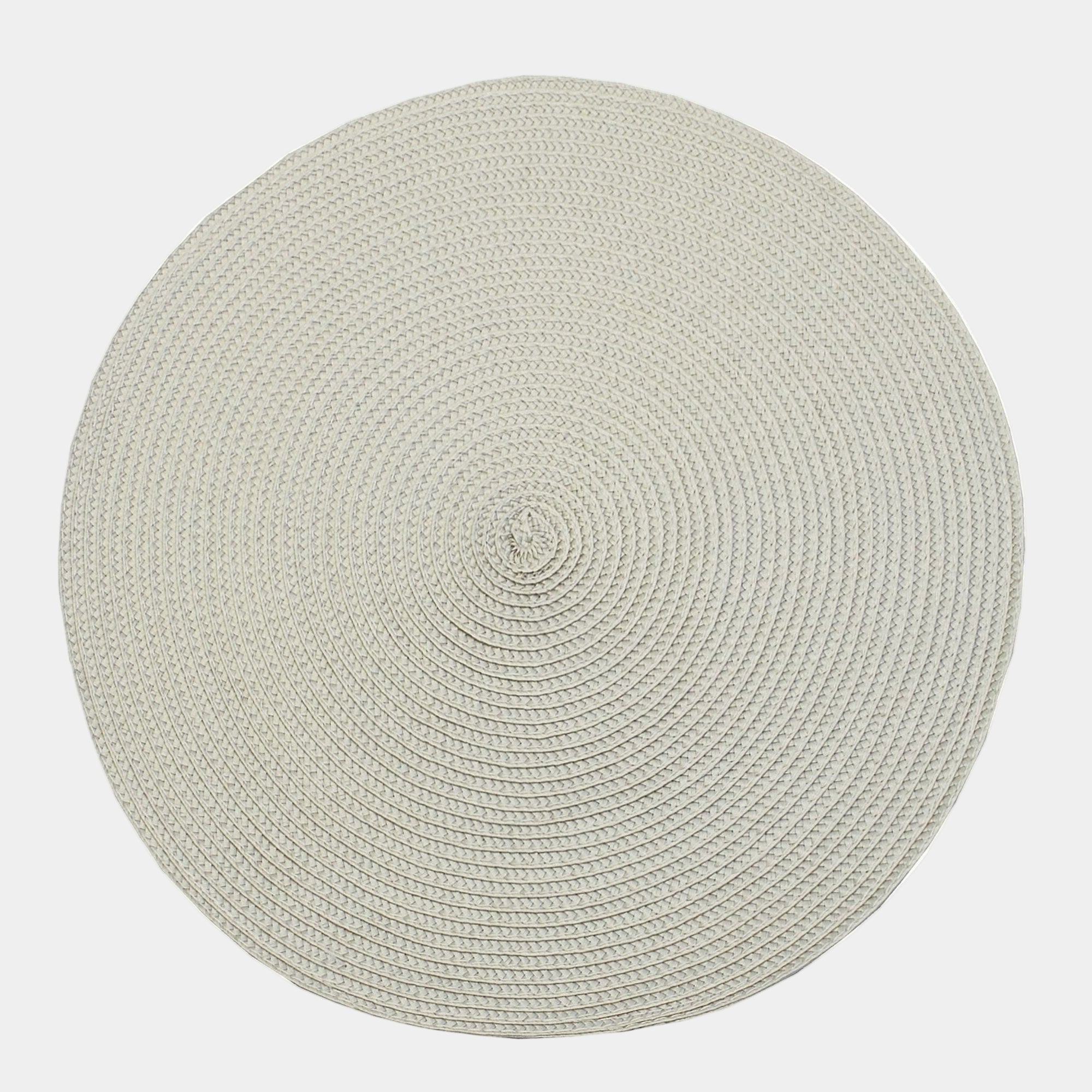 Circular Ribbed Placemat Linen