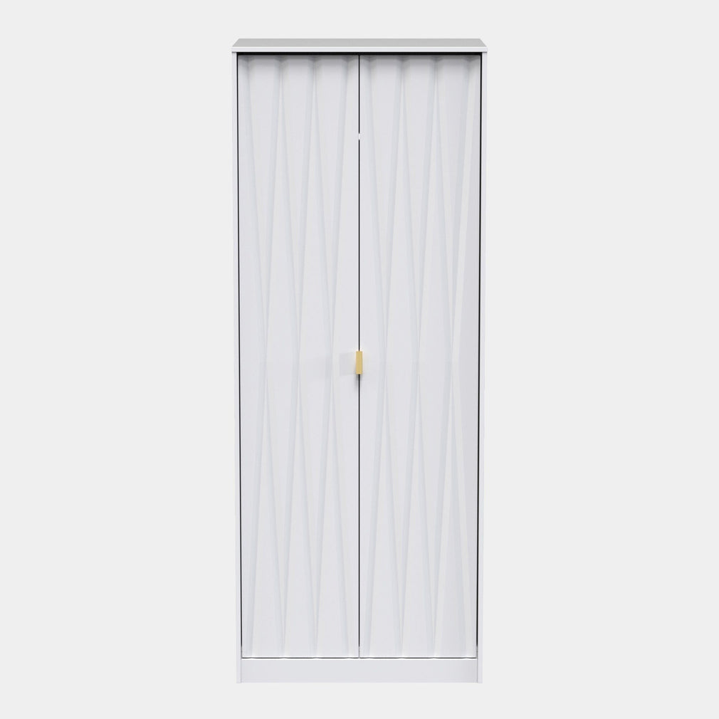 Tall 2ft 6in Plain 2 Door Robe
