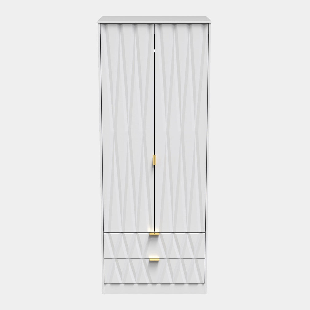 Tall 2ft 6in 2 Door/2 Drawer Robe