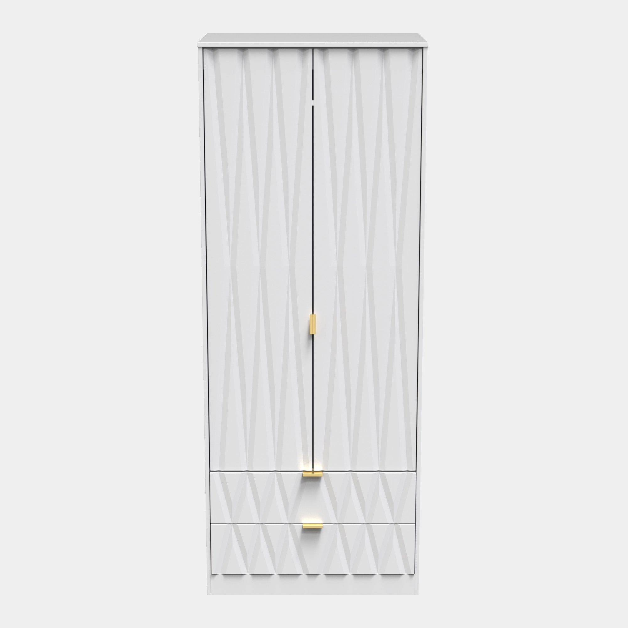 Tall 2ft 6in 2 Door/2 Drawer Robe