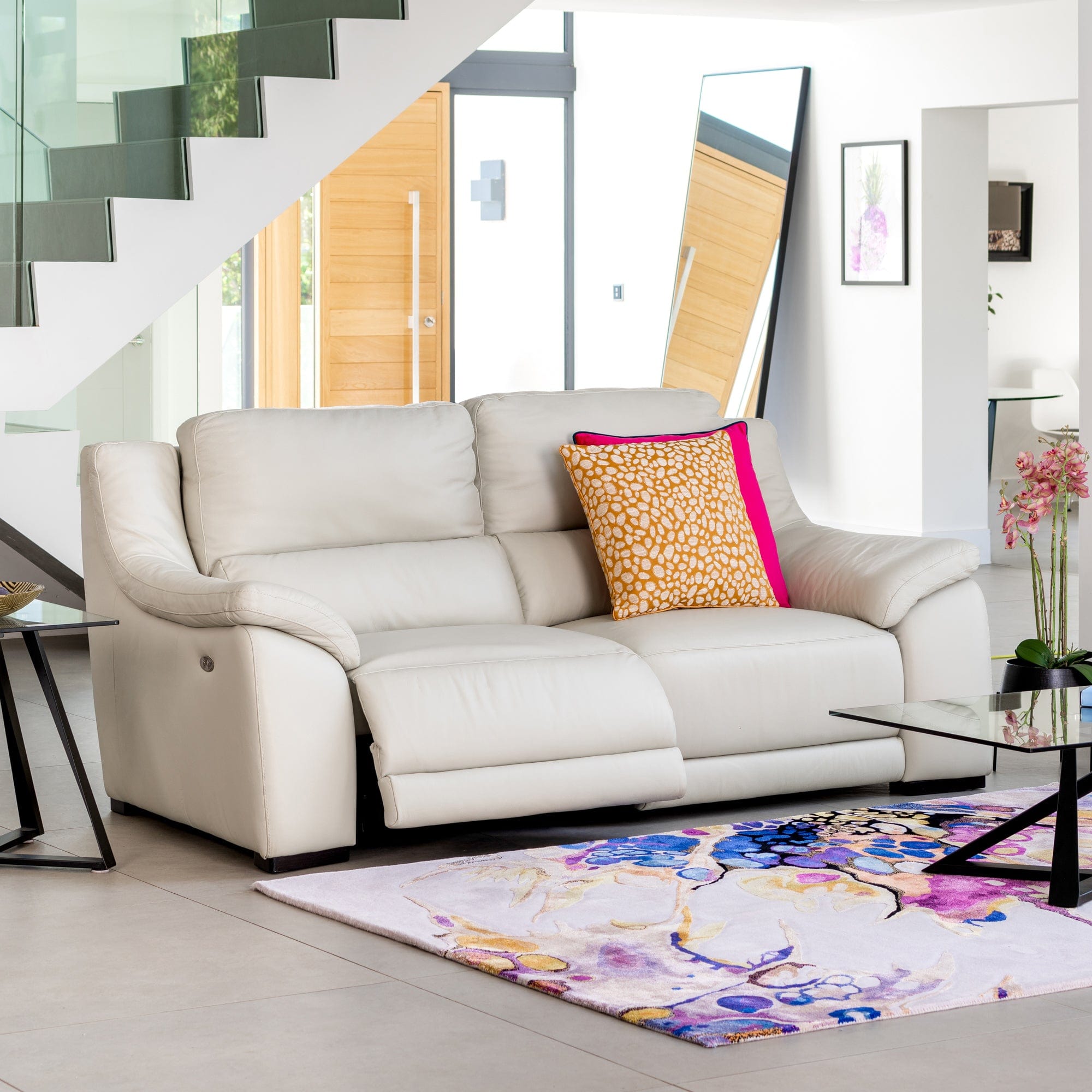 Arezzo - Maxi 3 Seat Power Recliner Sofa, Leather