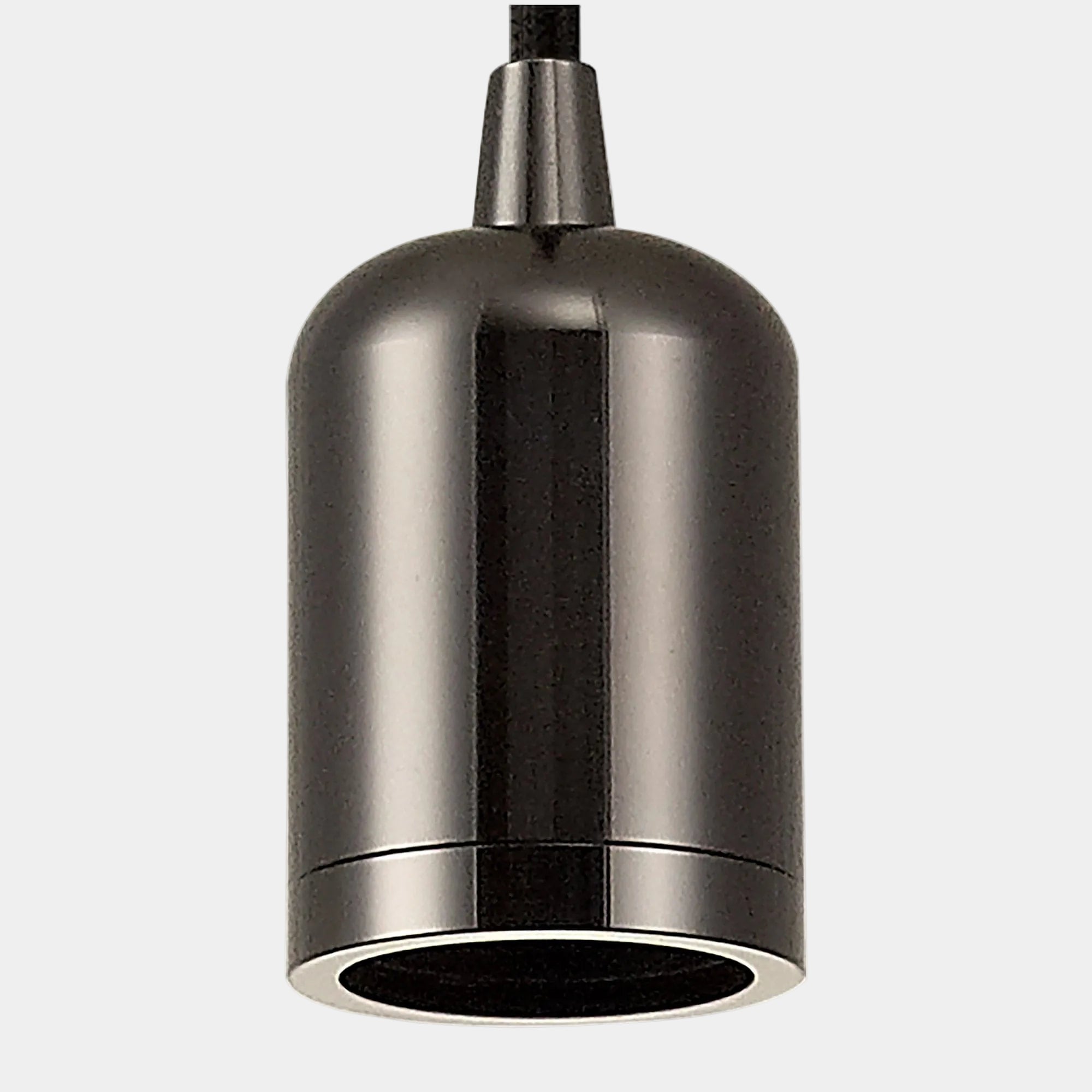 Roma - Black & Chrome E27 Pendant Light Suspension Kit