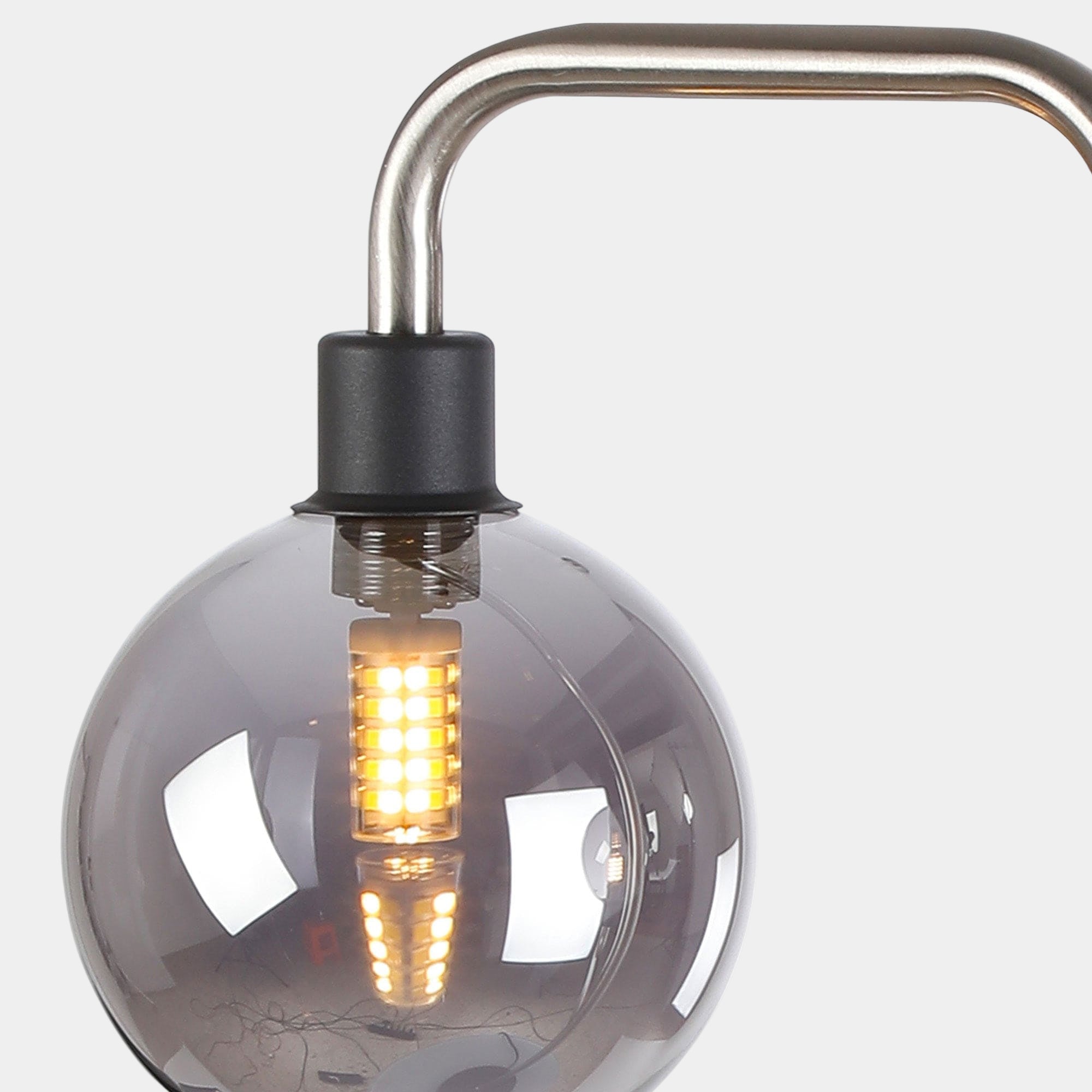 Hayle 2 Table Lamp Graphite Smoke