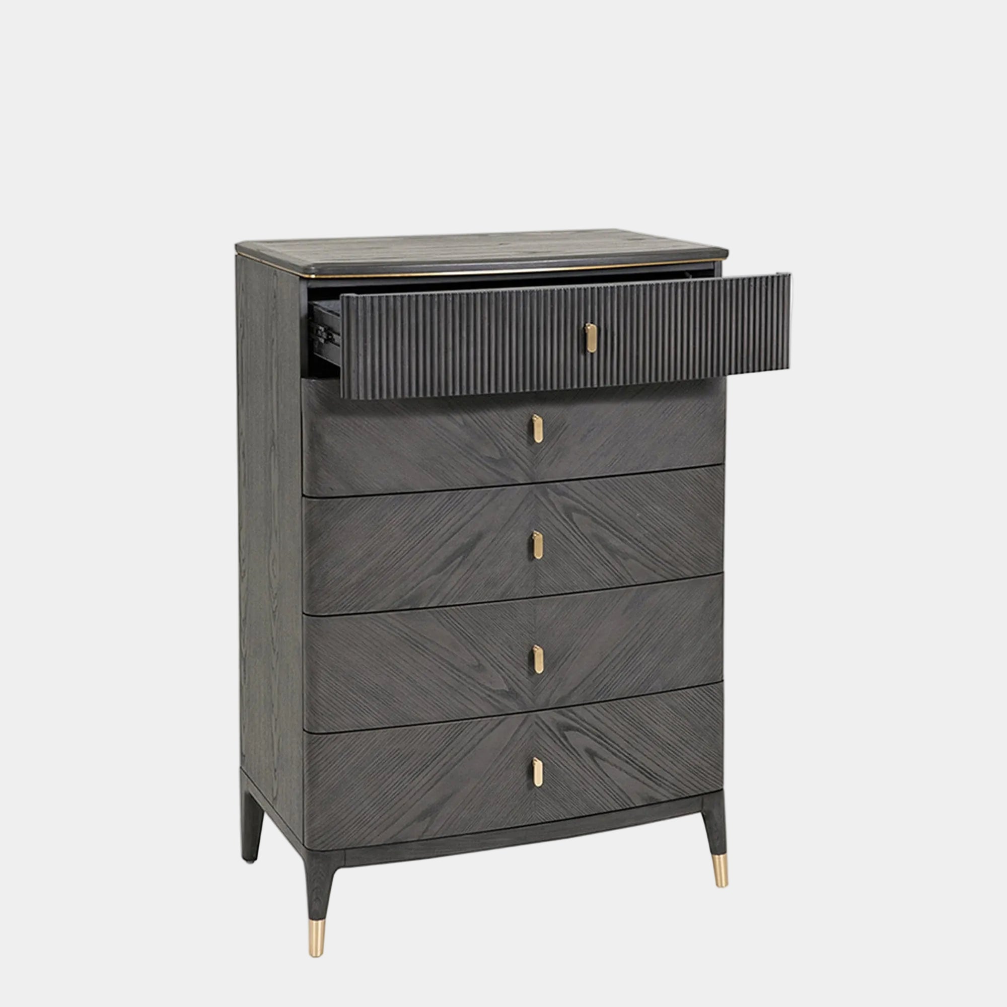 Dynasty Ebony - 5 Drawer Chest of Drawers