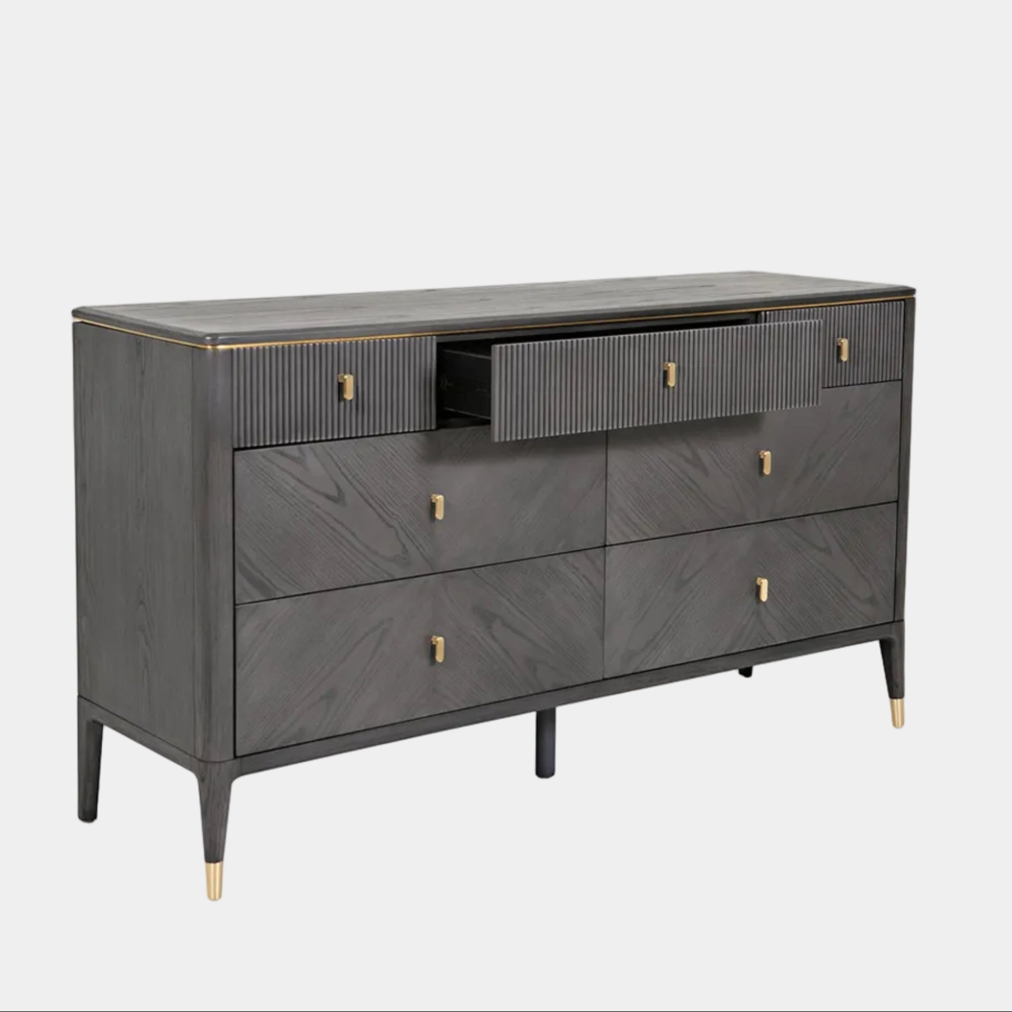 Dynasty Ebony - 7 Drawer Chest of Drawers